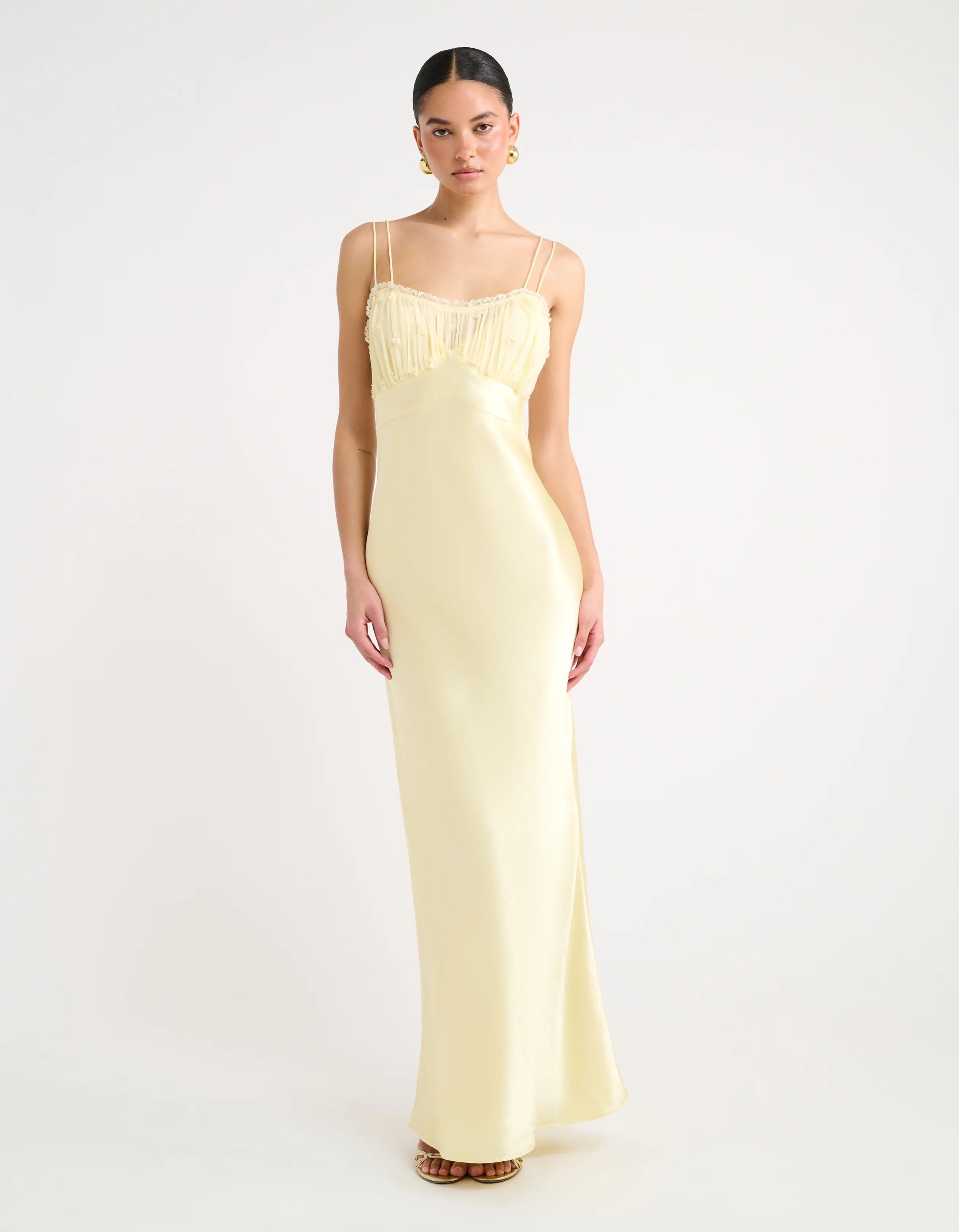 Antique Maxi Dress | Custard