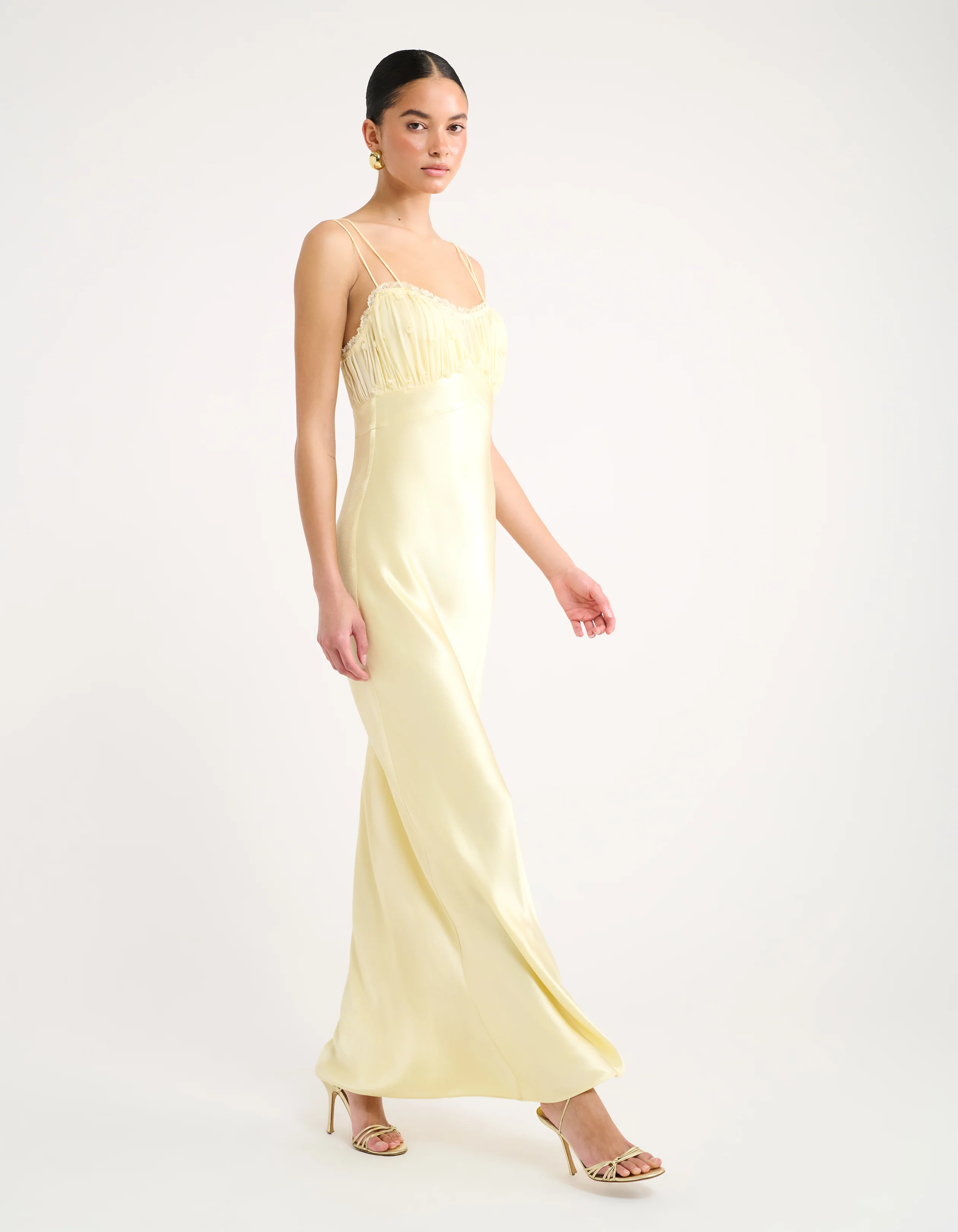 Antique Maxi Dress | Custard - Image 2