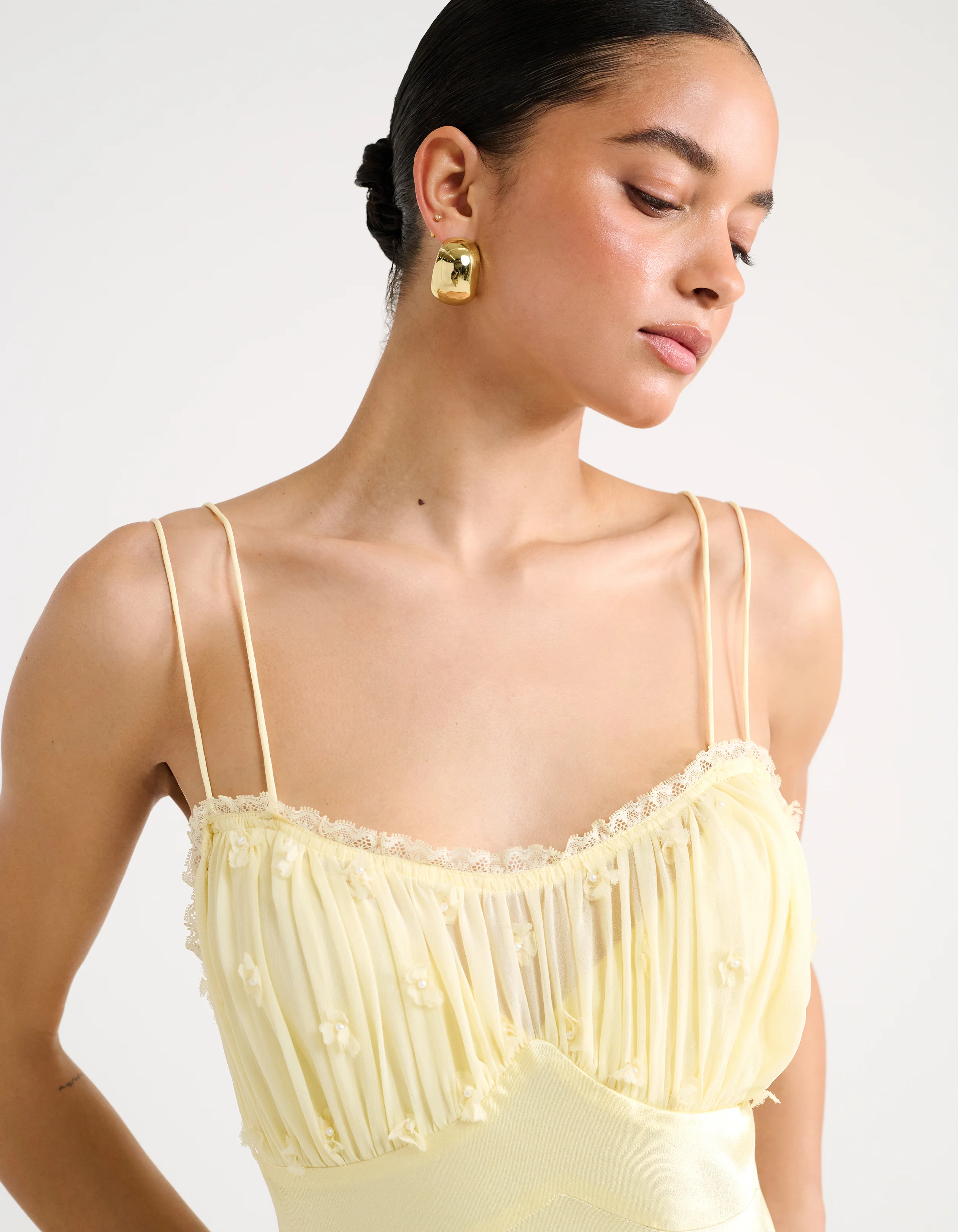 Antique Maxi Dress | Custard - Image 4