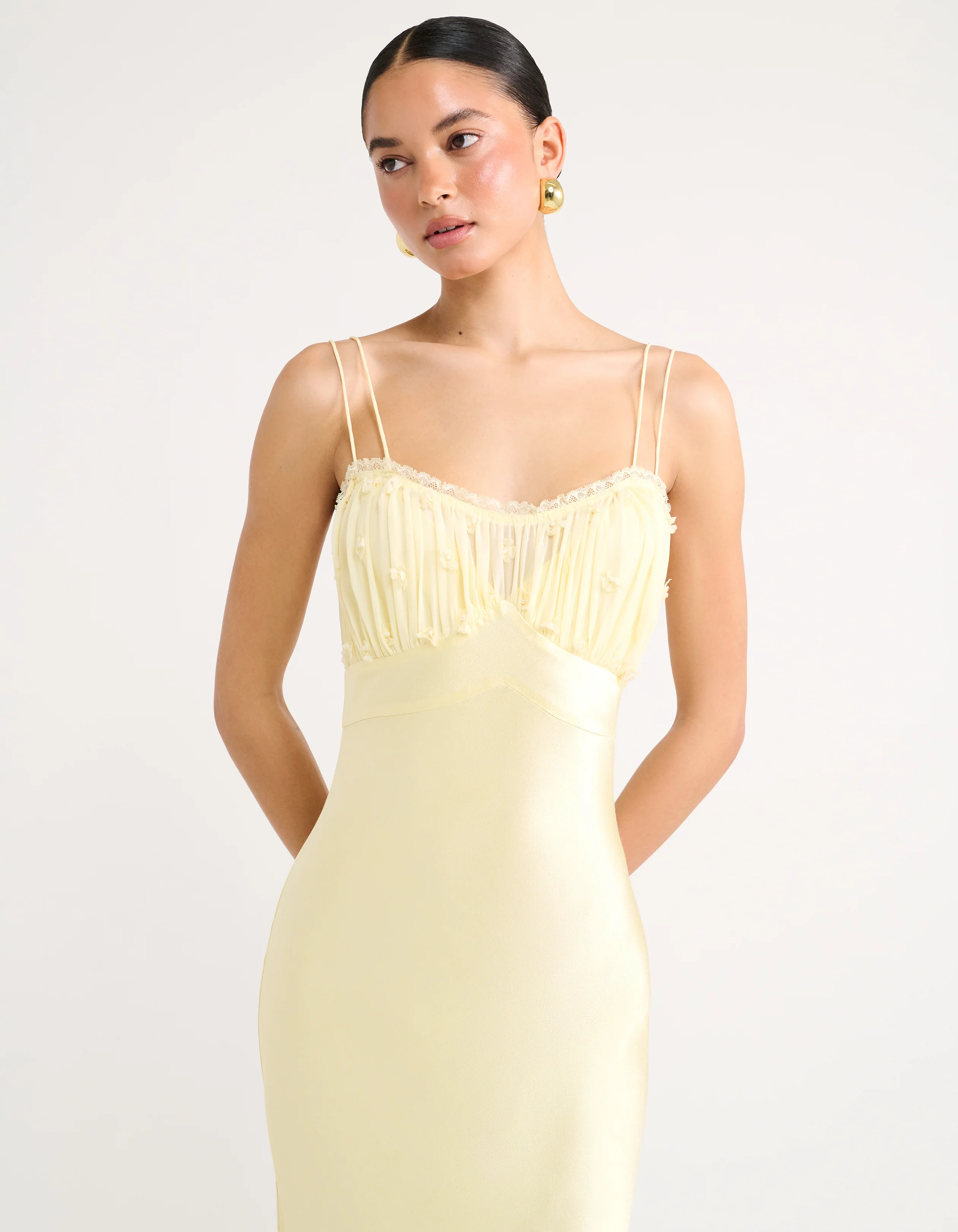Antique Maxi Dress | Custard - Image 5
