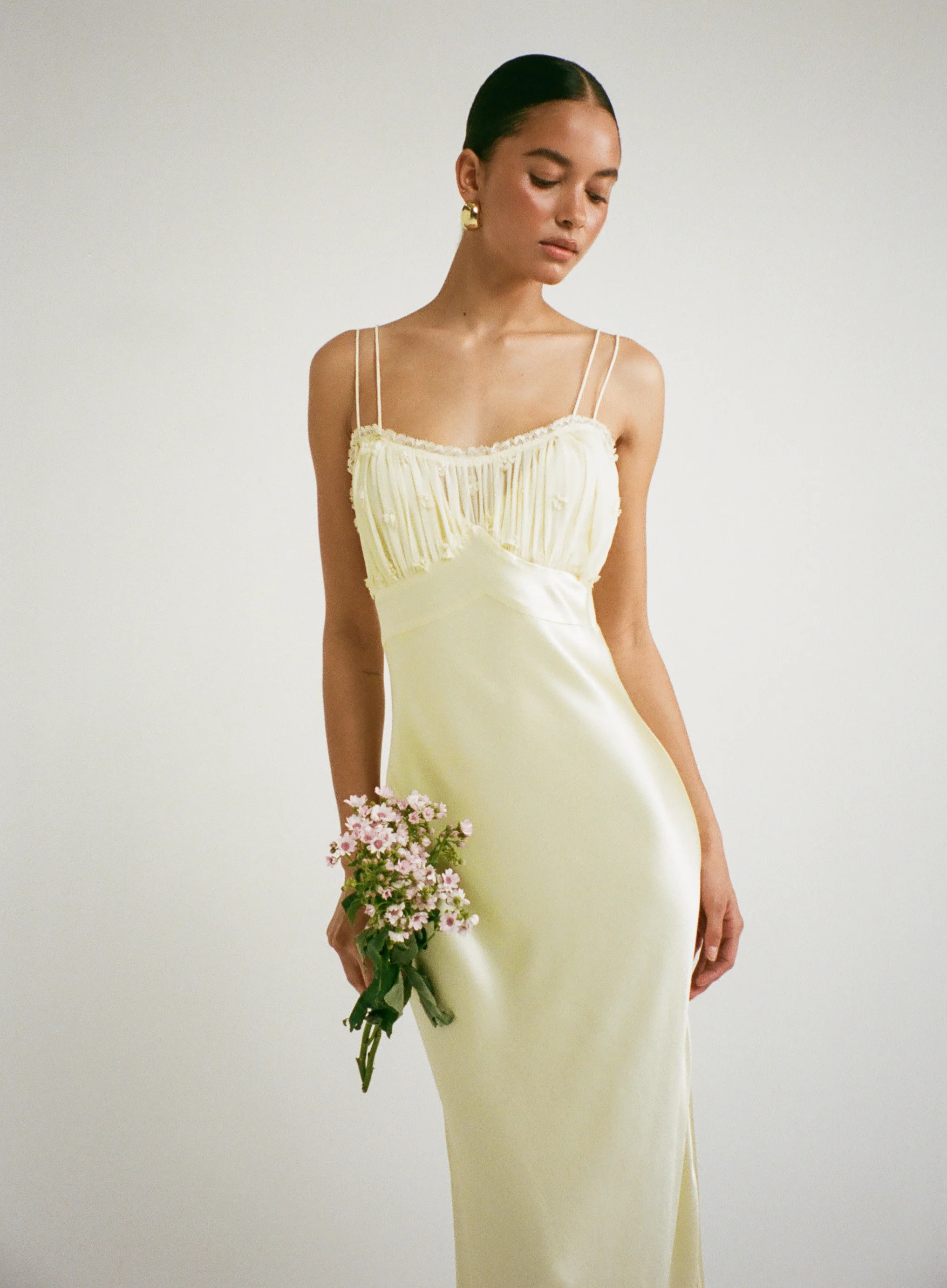 Antique Maxi Dress | Custard - Image 6