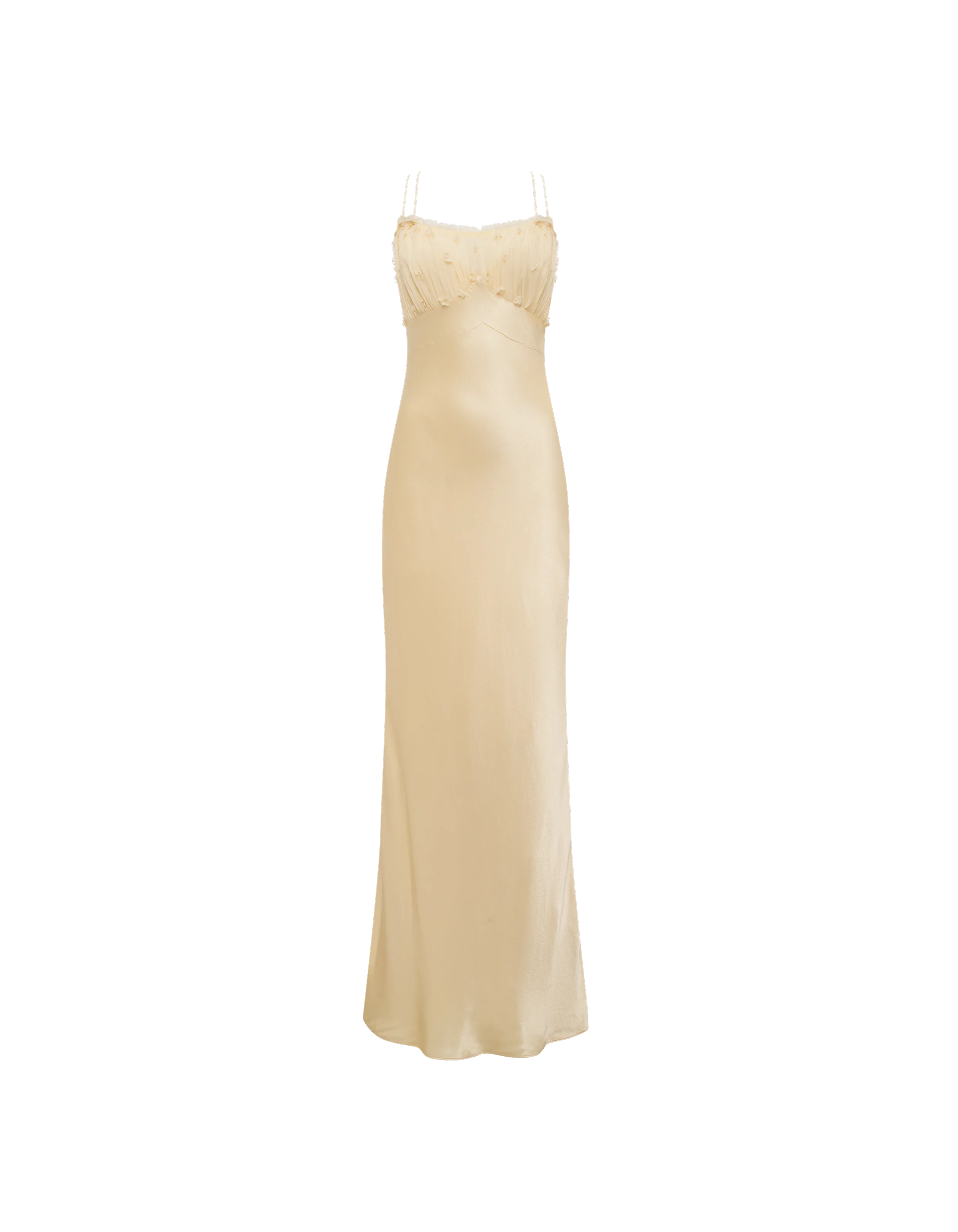 Antique Maxi Dress | Custard - Image 8