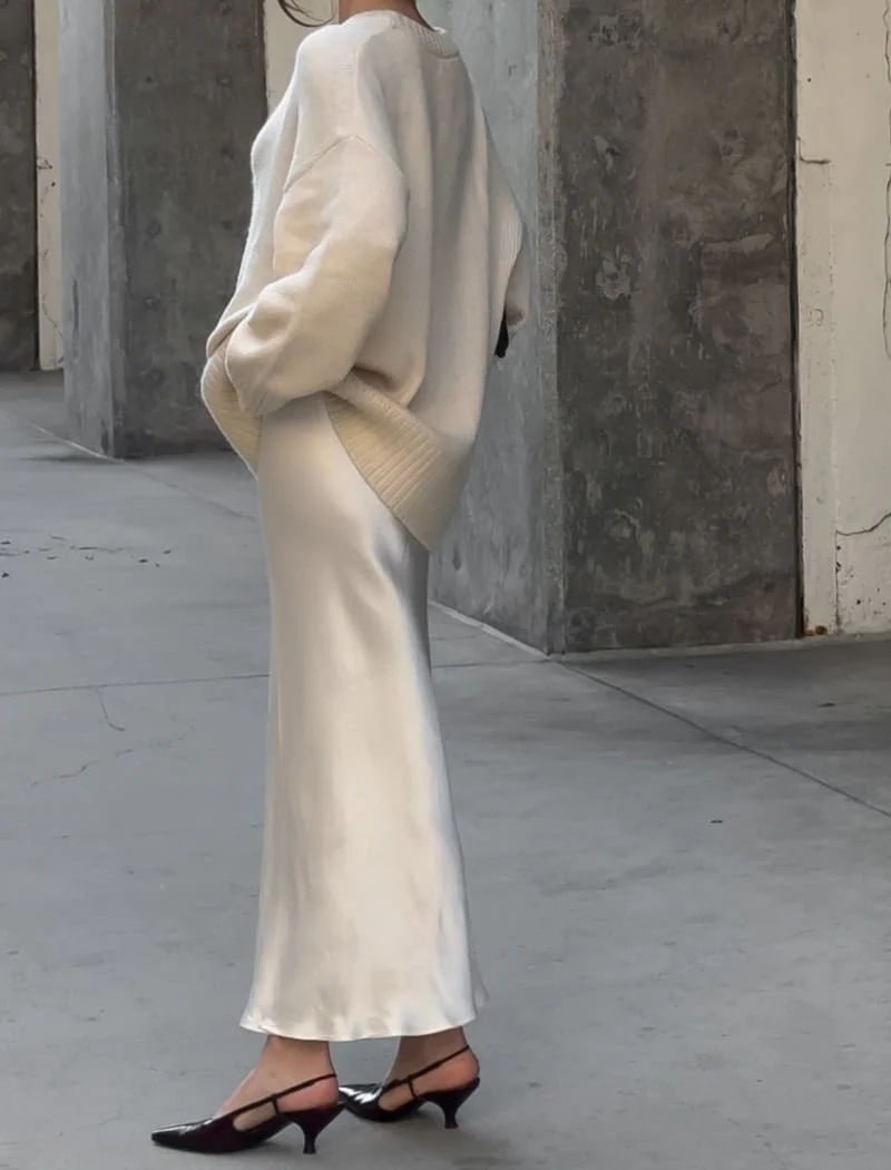Archive Bias Maxi Skirt | Ivory - Image 5