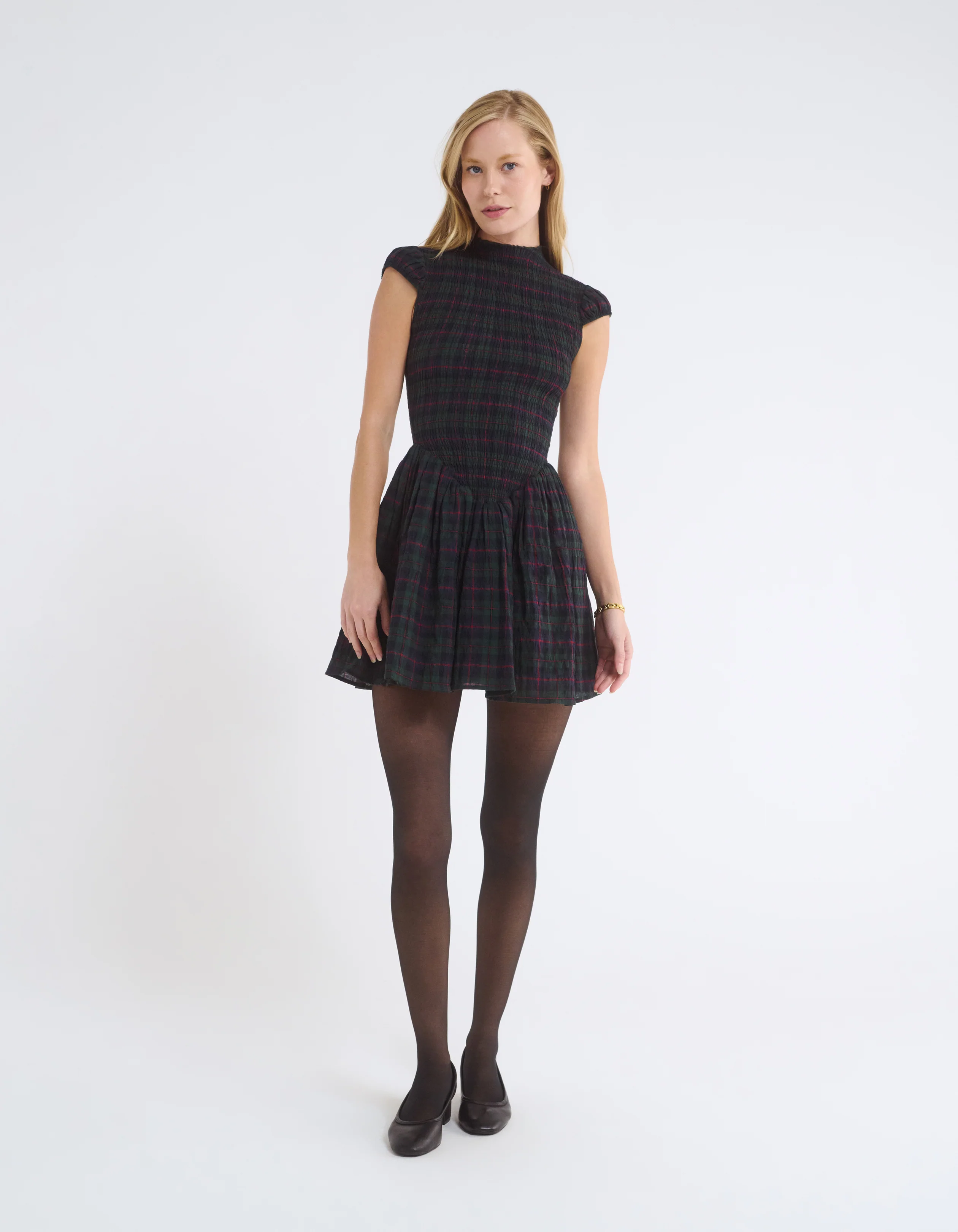 Barclay Mini Dress | Mulberry Tartan - Image 3