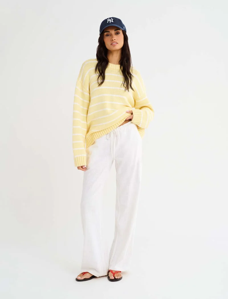 Bayside Sweater | Banana Stripe - Image 4