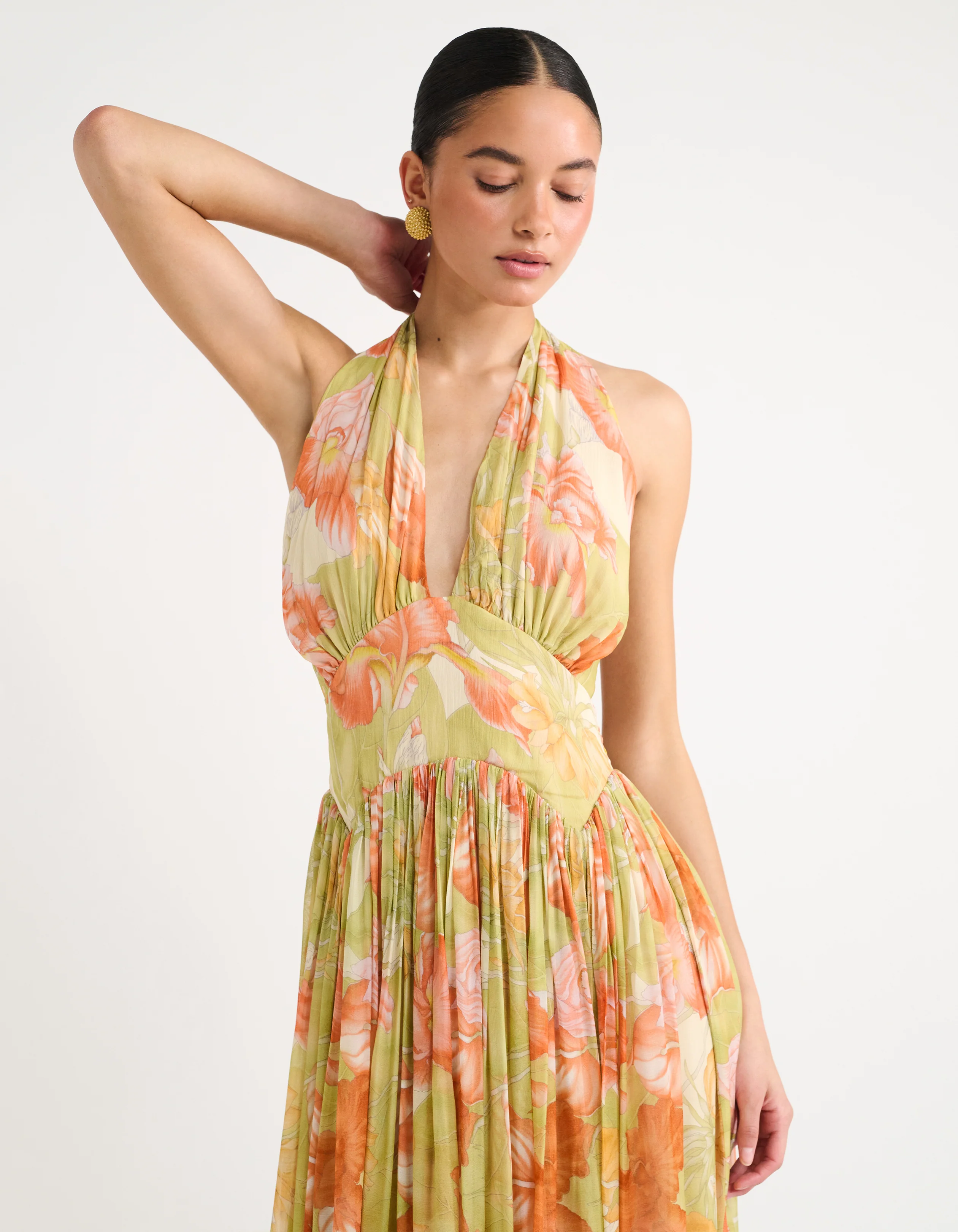 Boulevard Midi Dress | Botanical Sunrise - Image 4