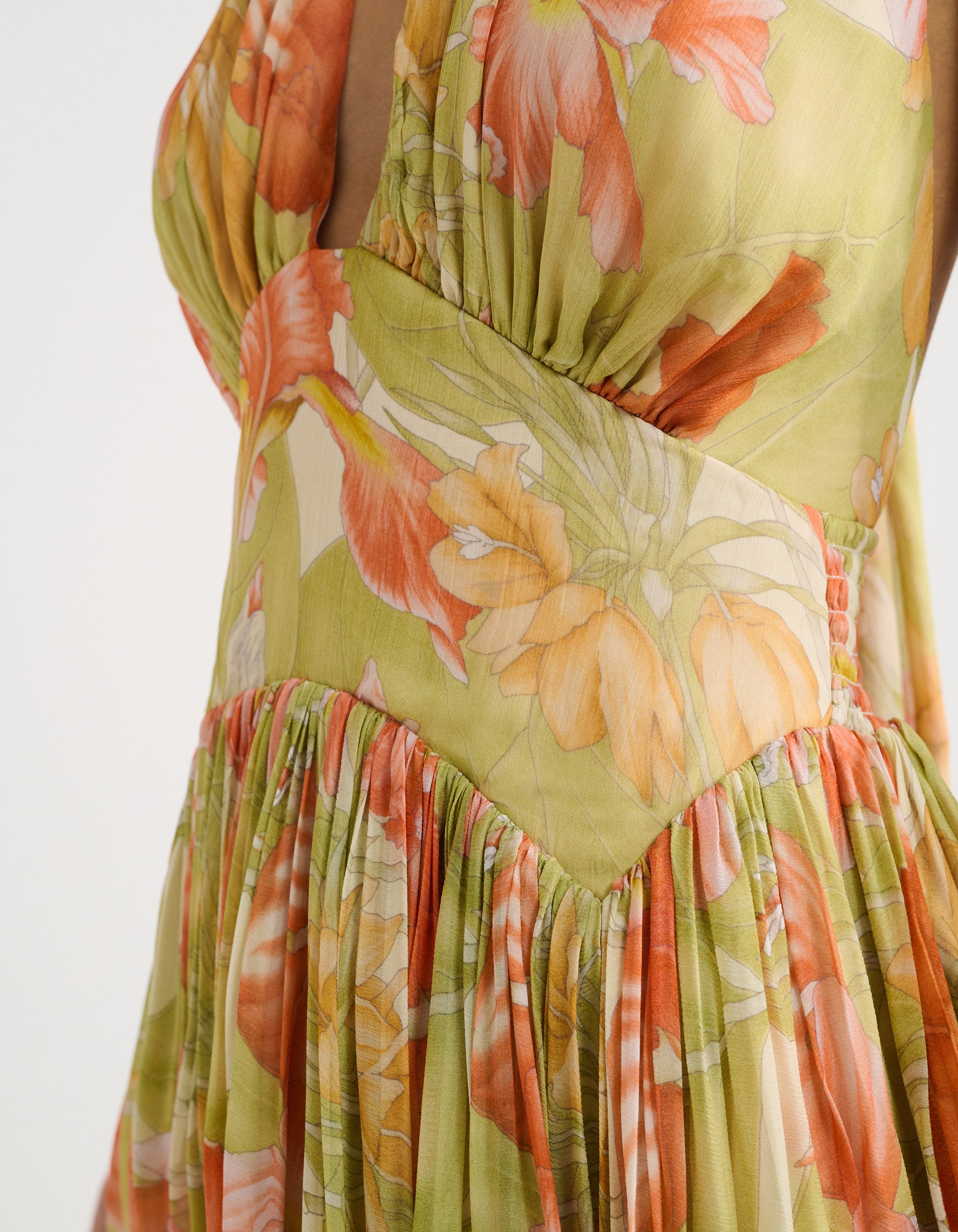Boulevard Midi Dress | Botanical Sunrise - Image 5