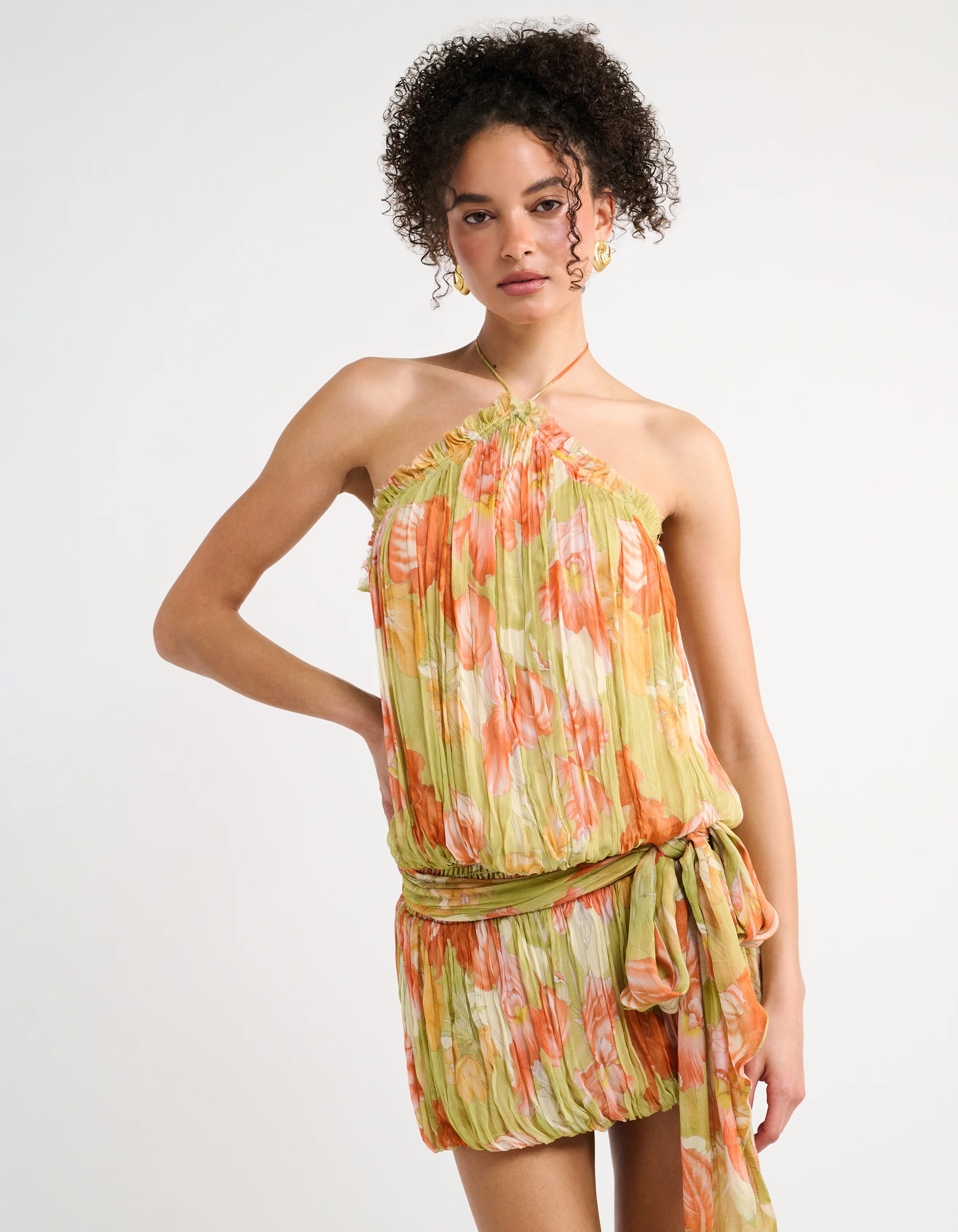 Caliente Mini Dress | Botanical Sunrise - Image 4