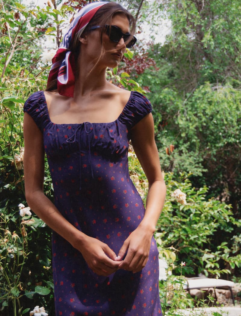 Callaway Midi Dress | Midnight Bloom - Image 5