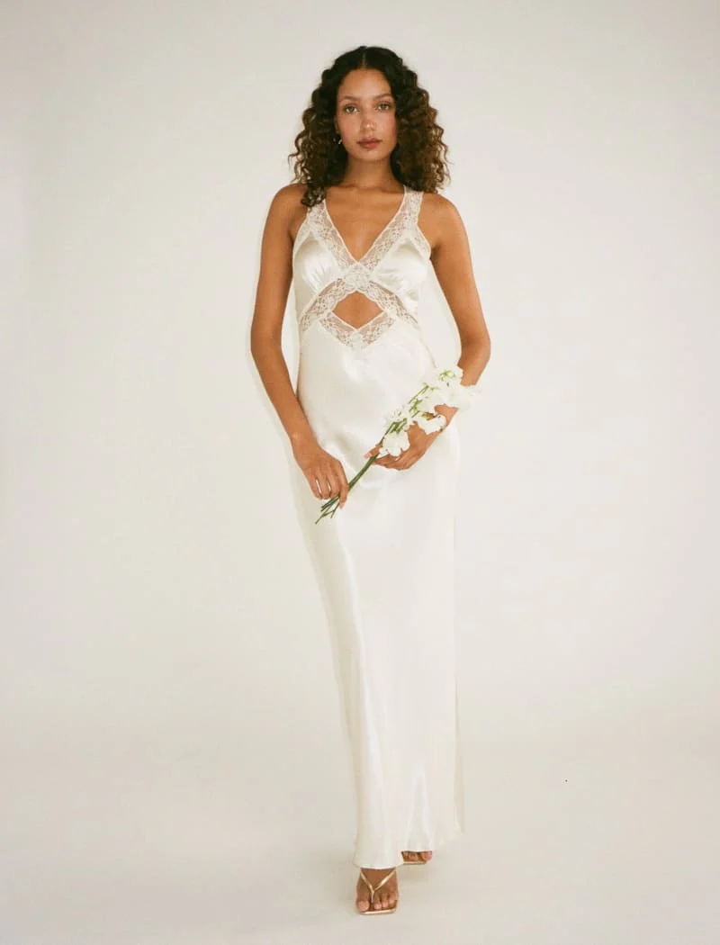 Crossroads Maxi Dress | Ivory - Image 6
