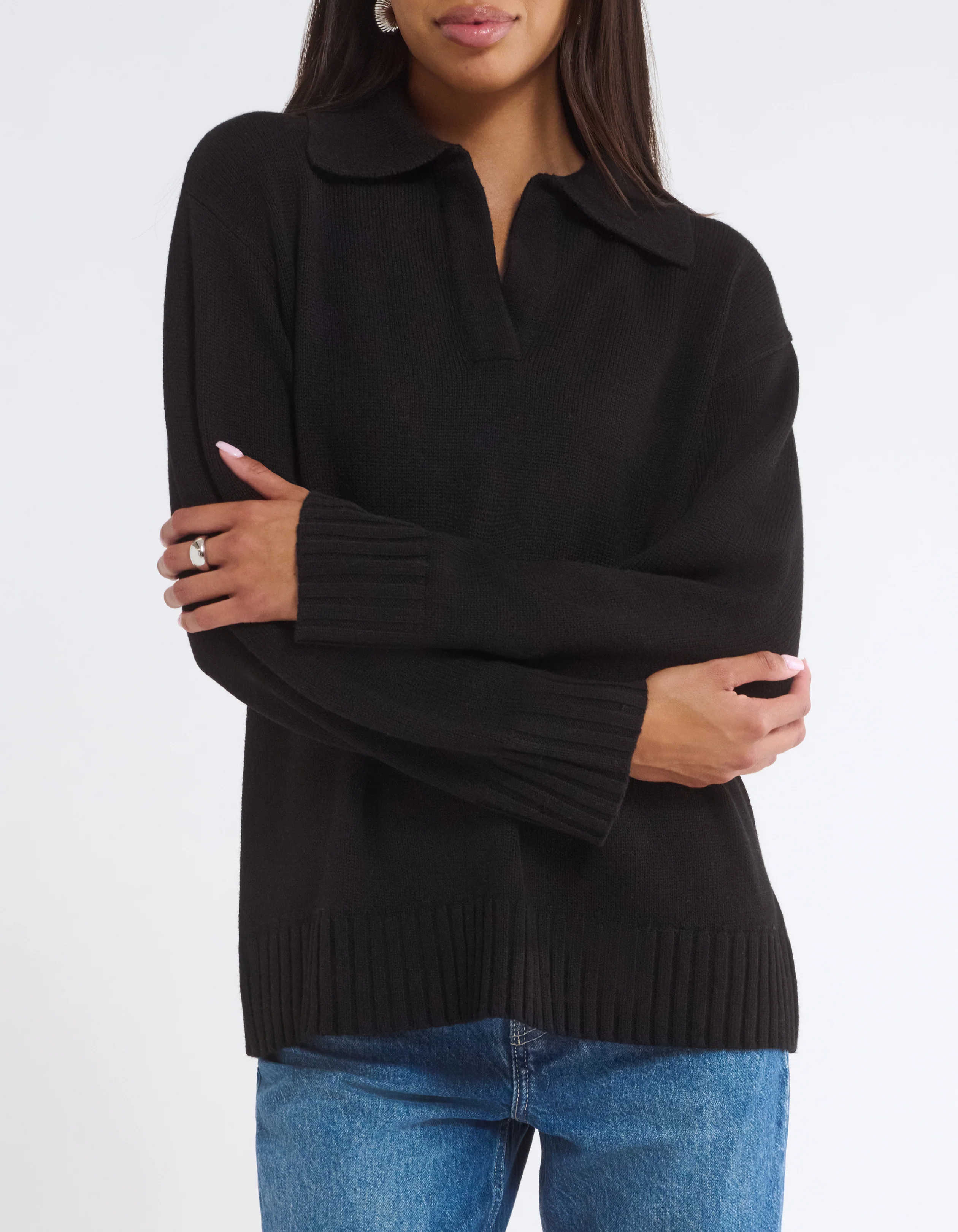 Delancey Sweater | Black - Image 3