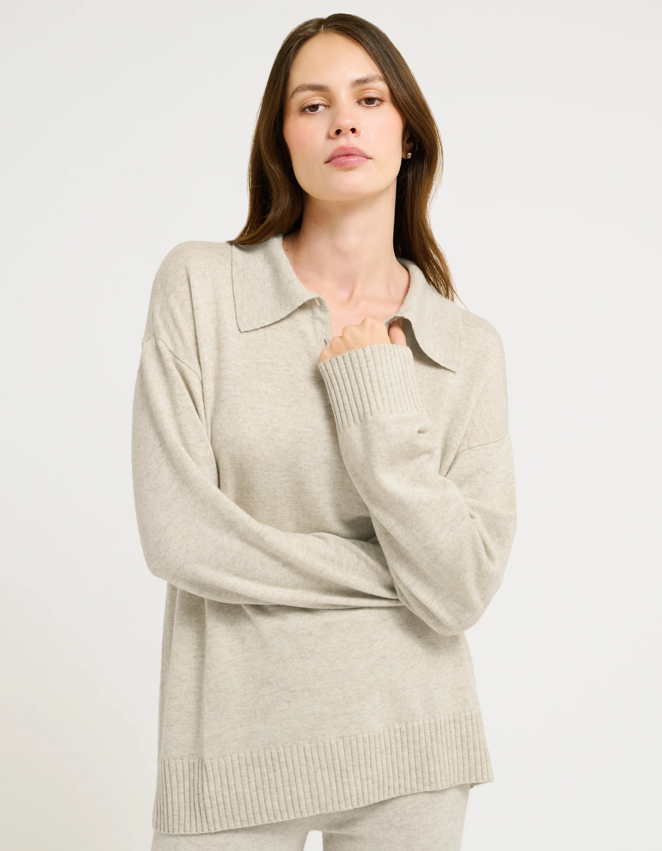 Dune Sweater | Oatmeal Heather - Image 3