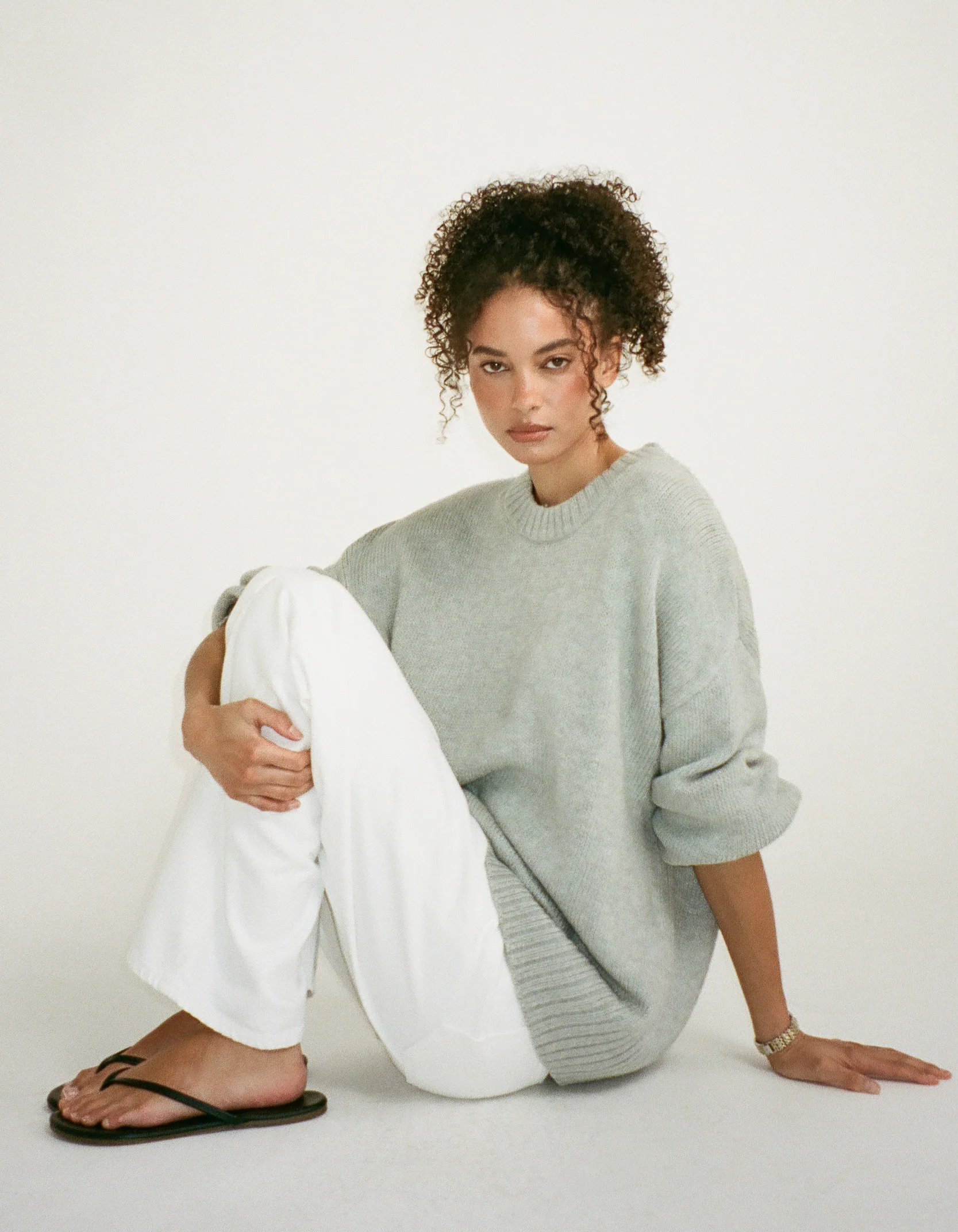 Fair Isle Sweater | Heather Gray - Image 7