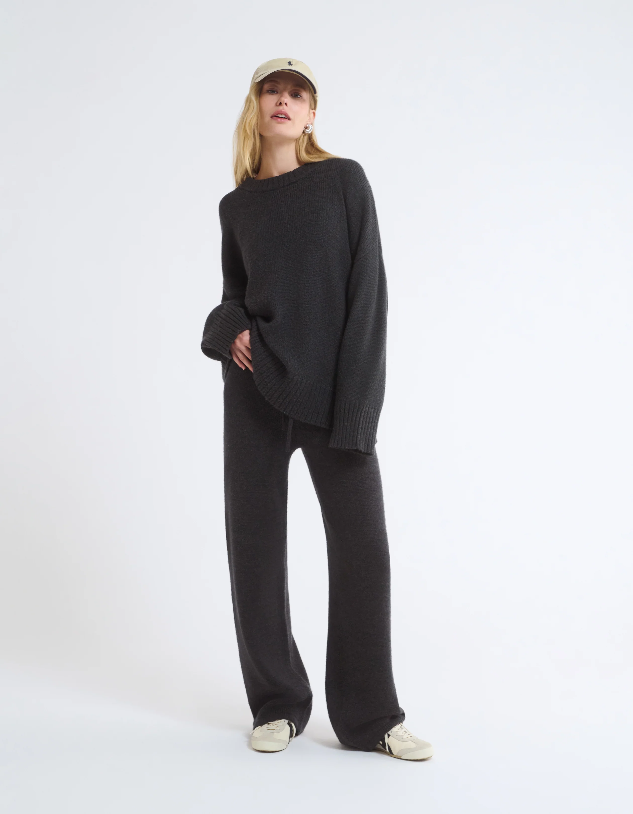 Fair Isle Sweater | Washed Black - Image 3