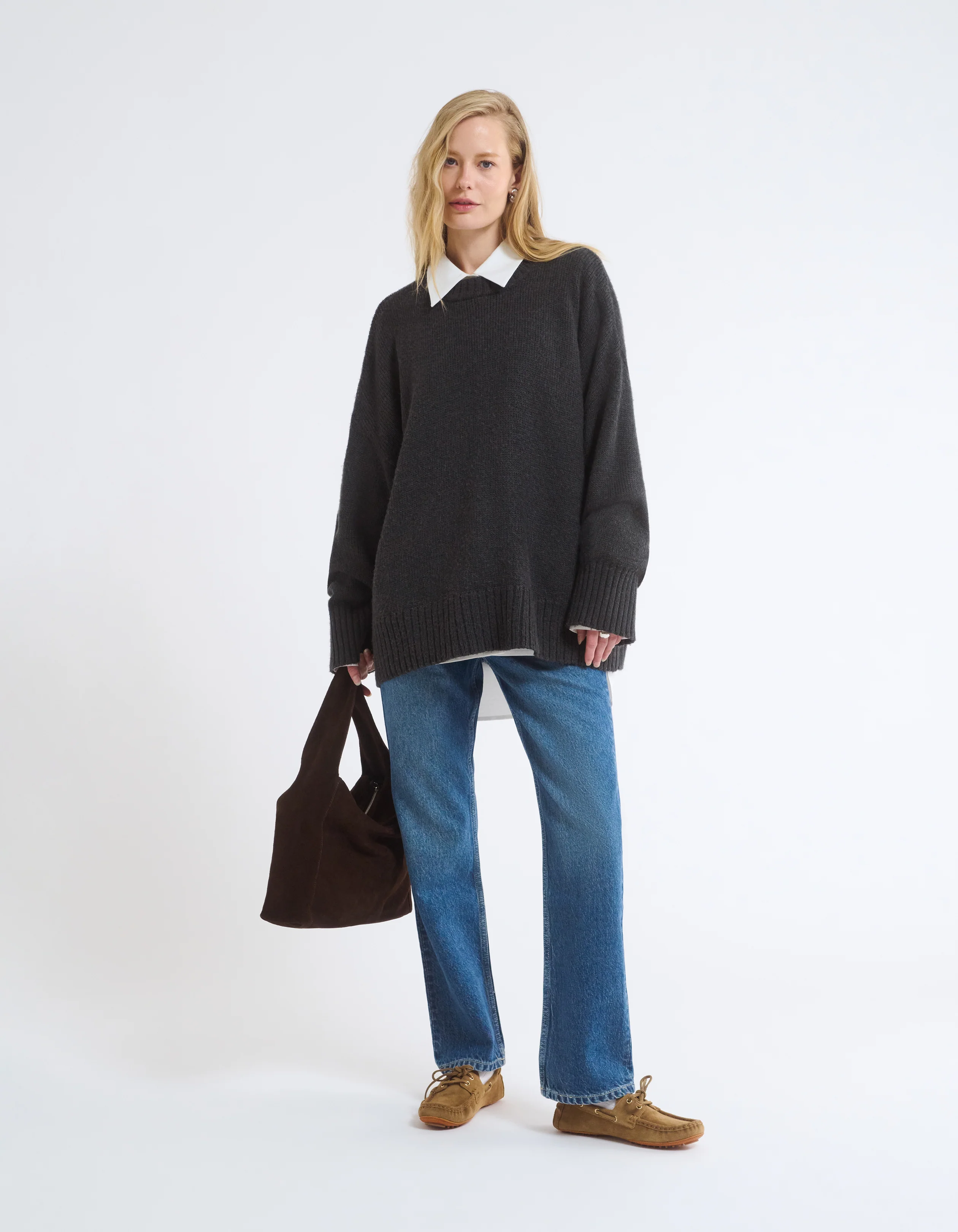 Fair Isle Sweater | Washed Black - Image 4