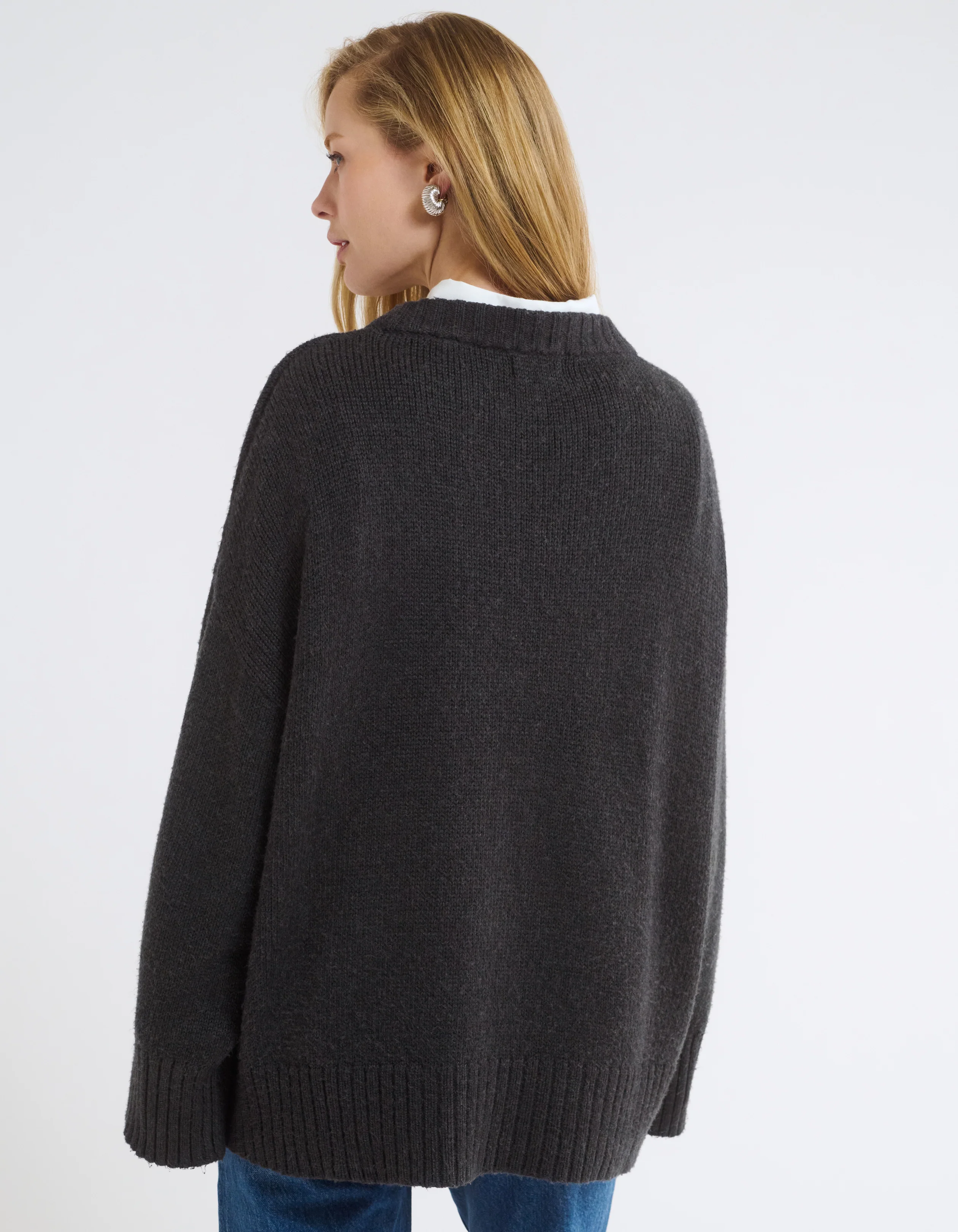 Fair Isle Sweater | Washed Black - Image 6