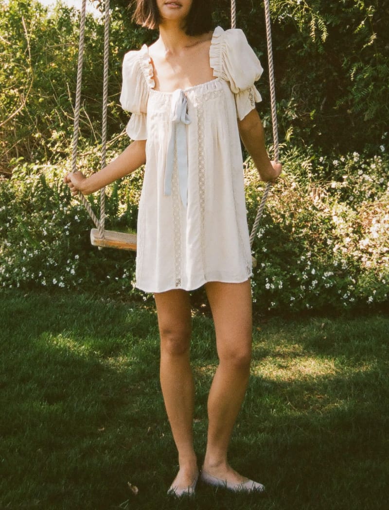 Heirloom Mini Dress | Dove - Image 6