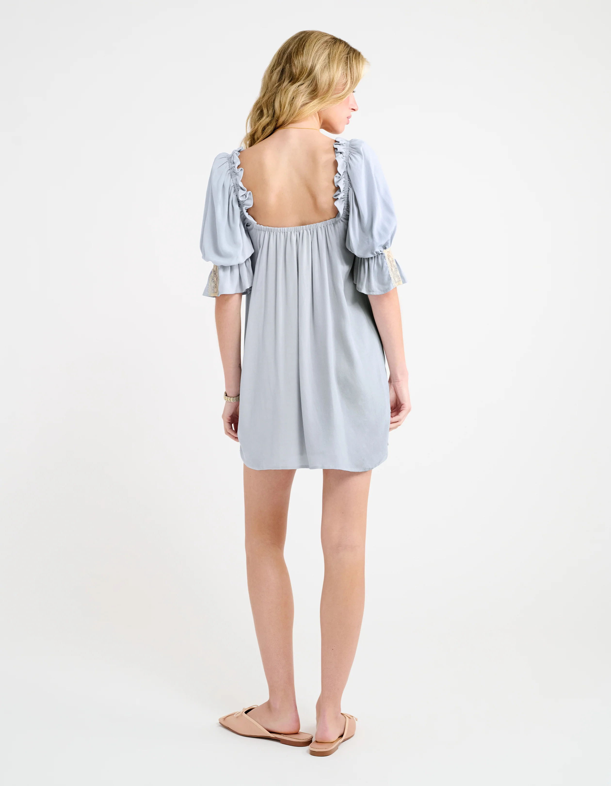Heirloom Mini Dress | French Blue - Image 3