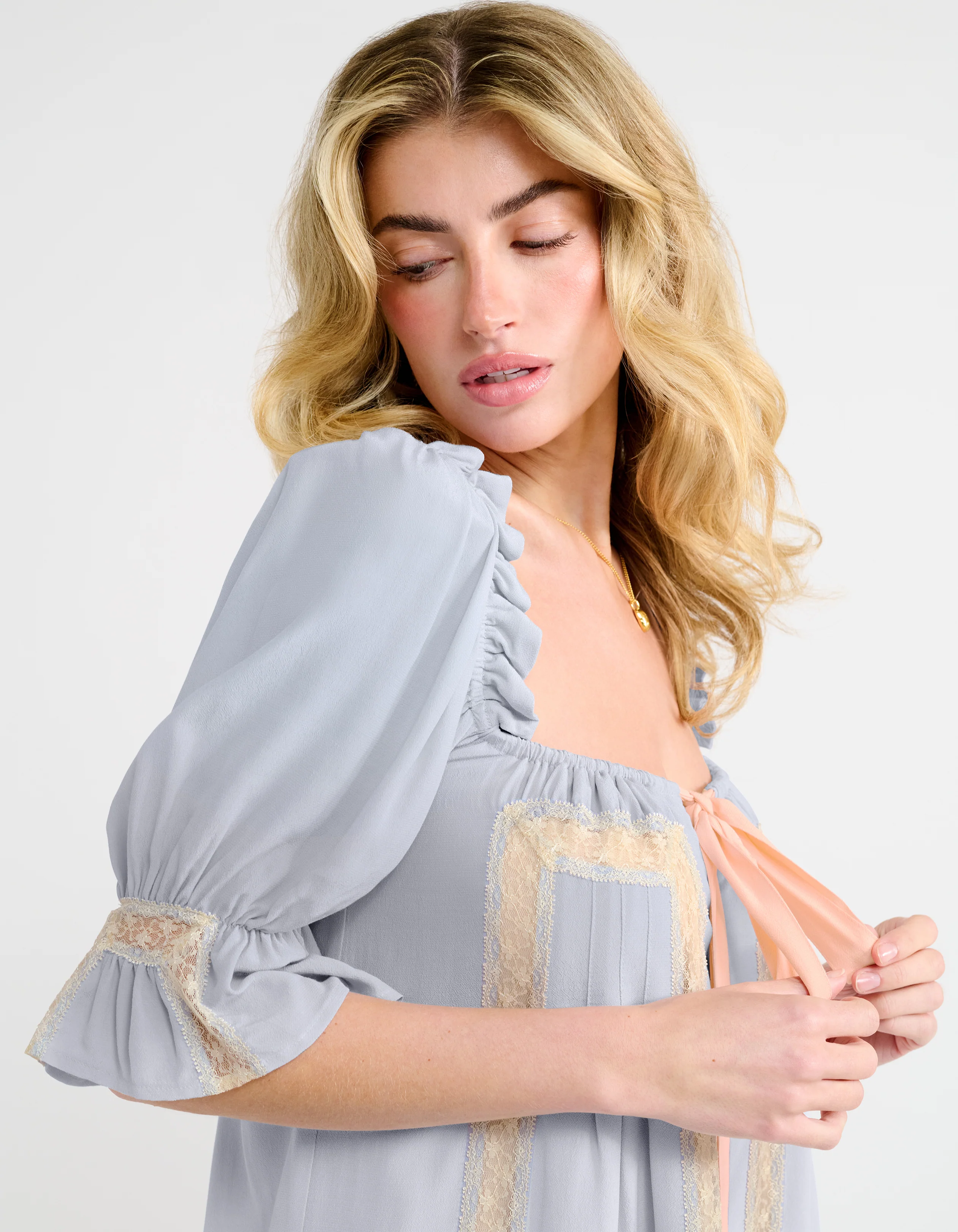 Heirloom Mini Dress | French Blue - Image 5