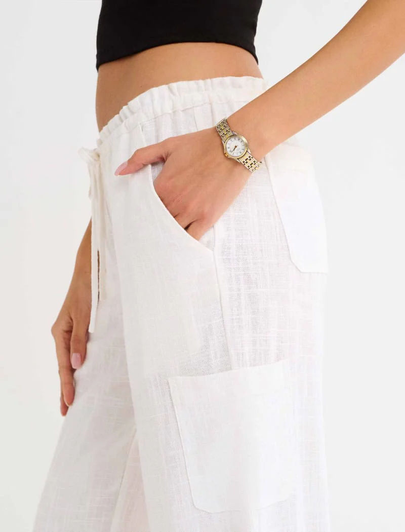 High Fidelity Pant | White Linen - Image 5