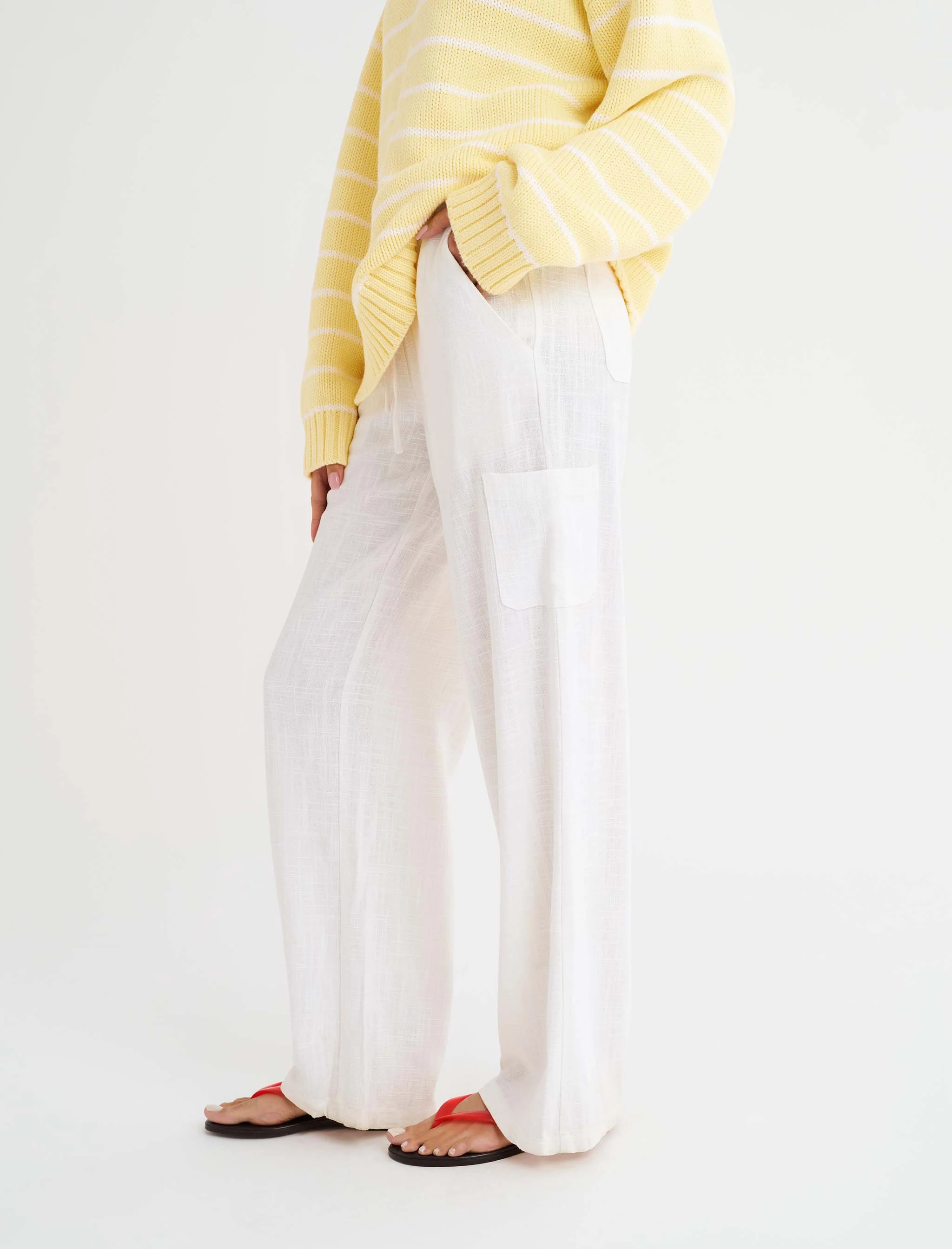 High Fidelity Pant | White Linen - Image 7