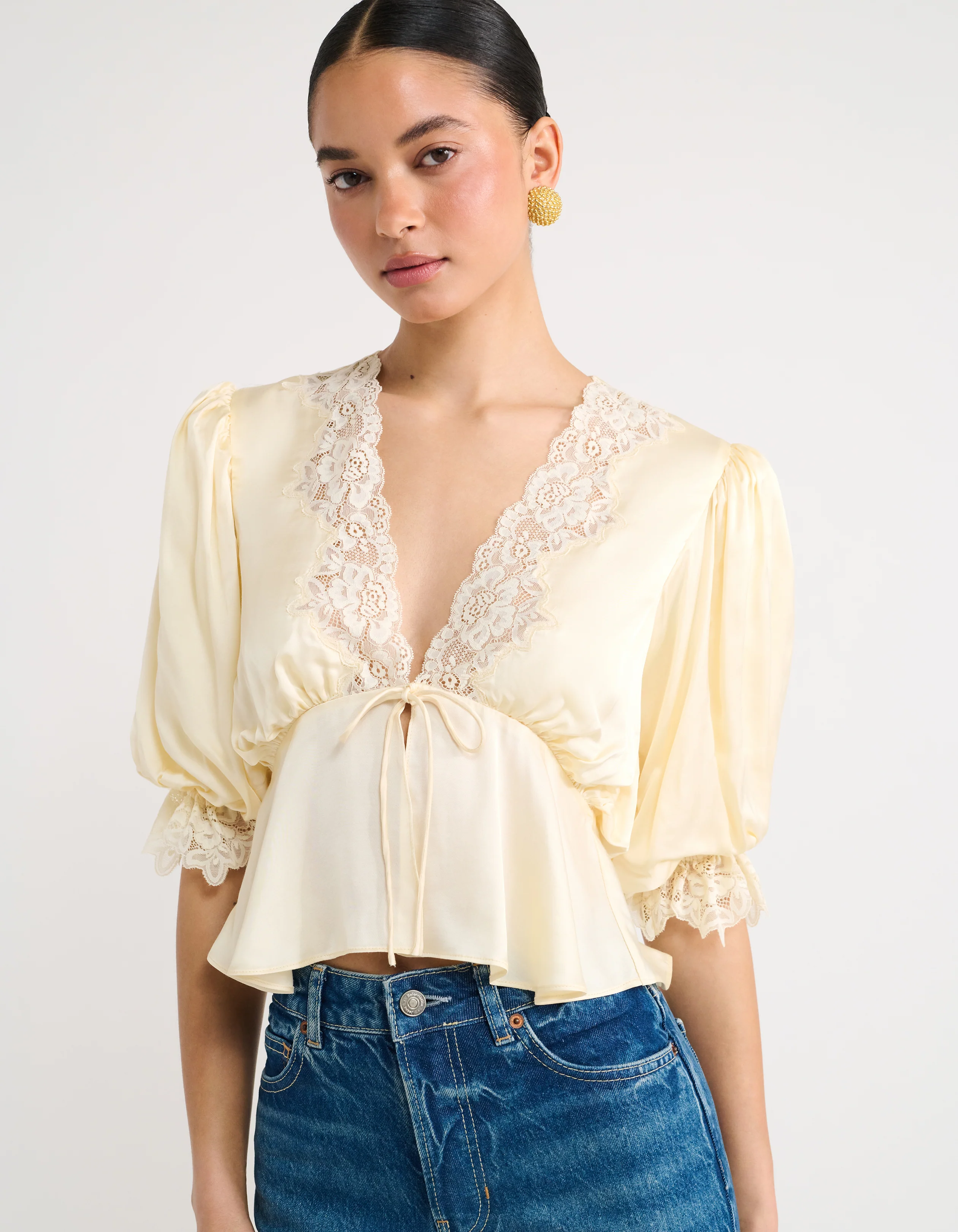 Honey Blouse | Custard - Image 2