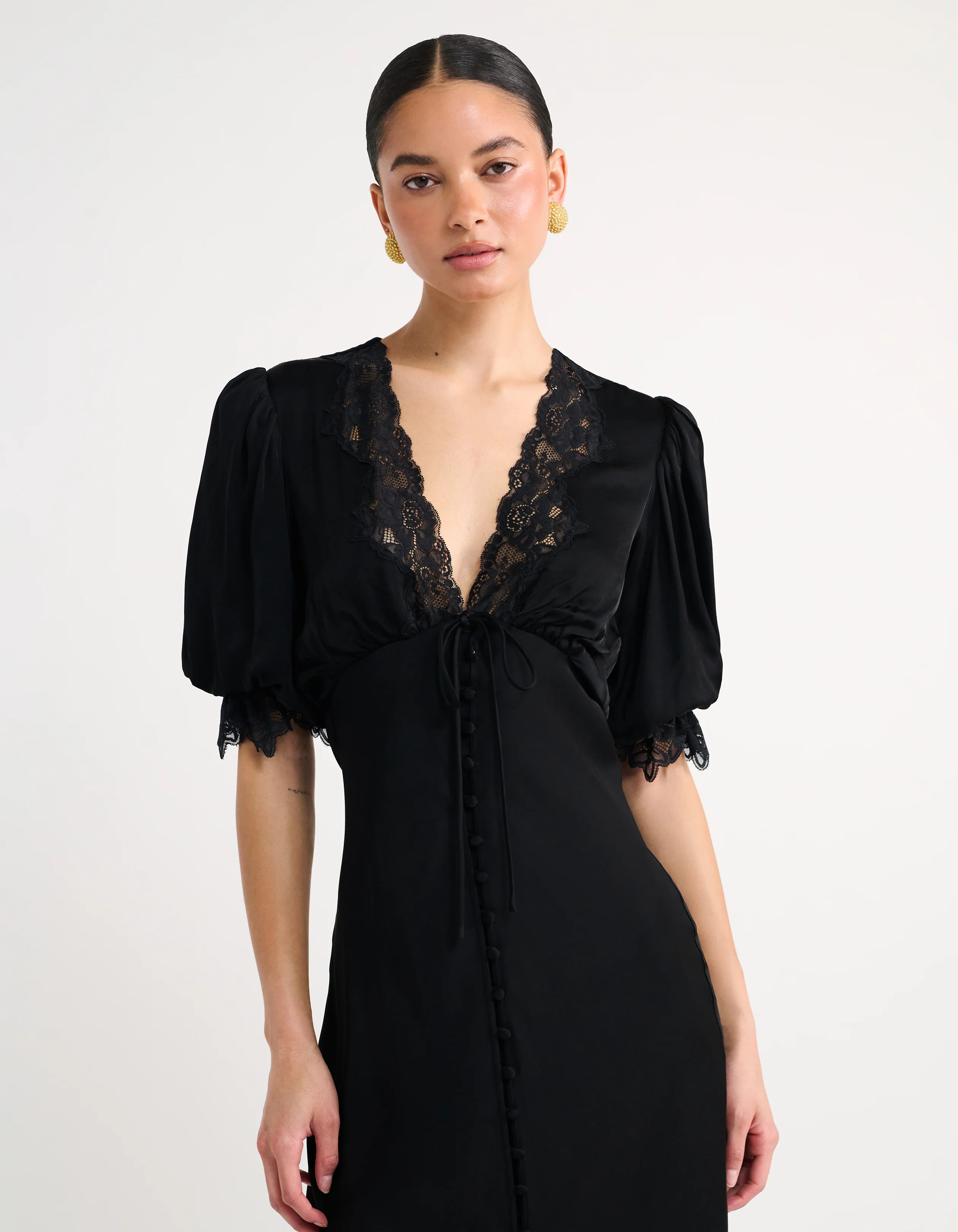 Honey Duster Maxi Dress | Black - Image 3