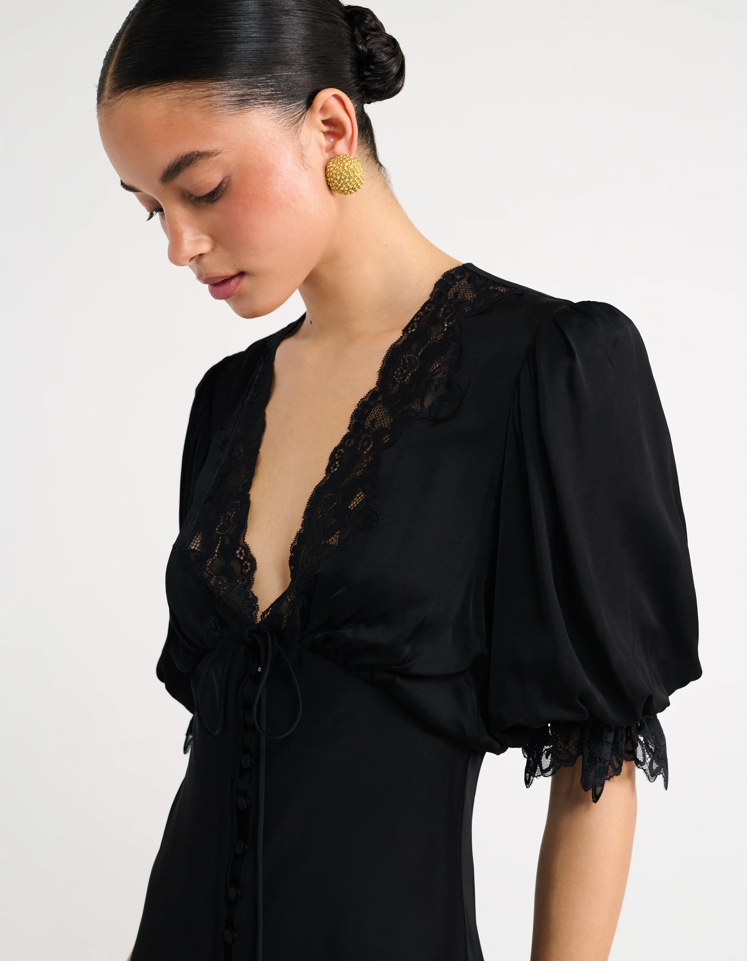 Honey Duster Maxi Dress | Black - Image 4