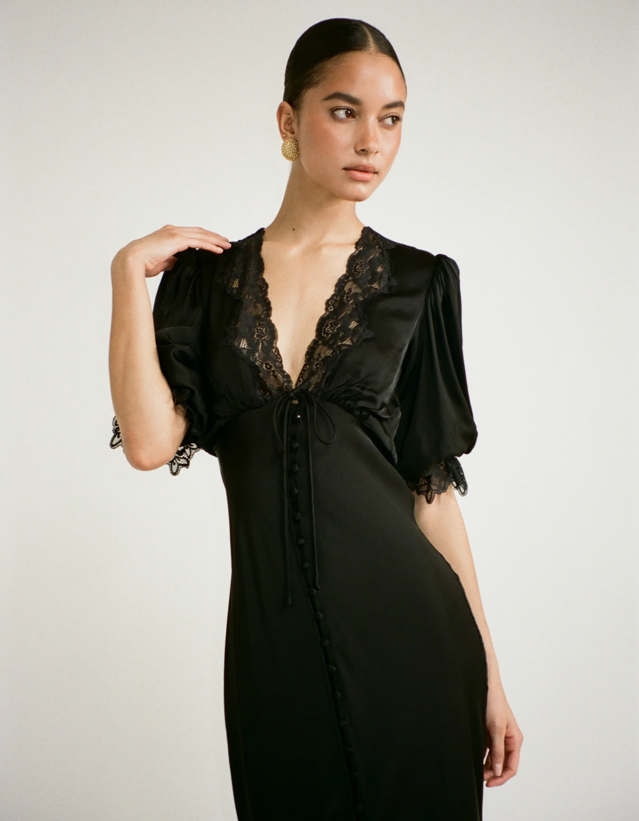Honey Duster Maxi Dress | Black - Image 5
