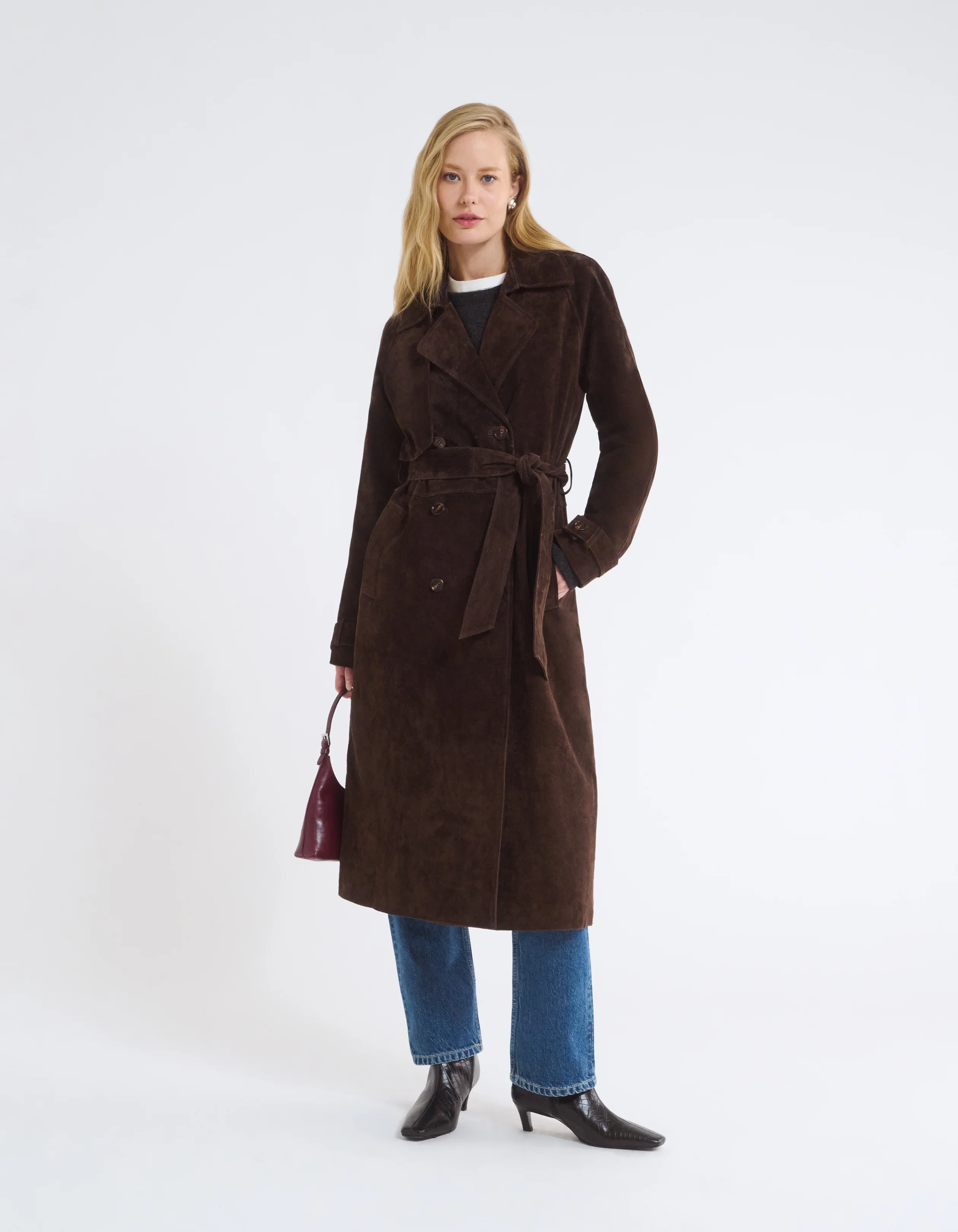 Kennedy Trench | Espresso Suede - Image 3
