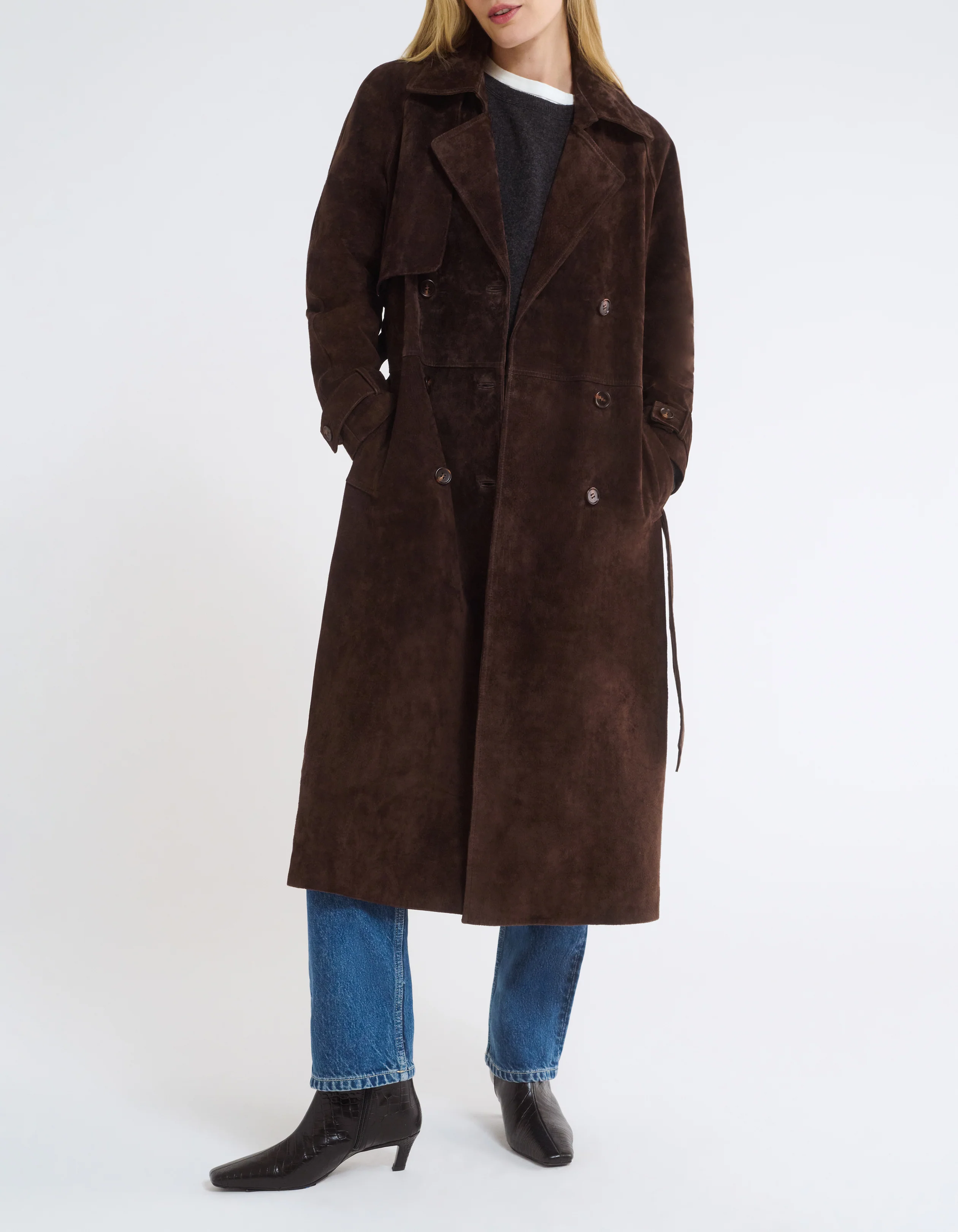 Kennedy Trench | Espresso Suede - Image 5