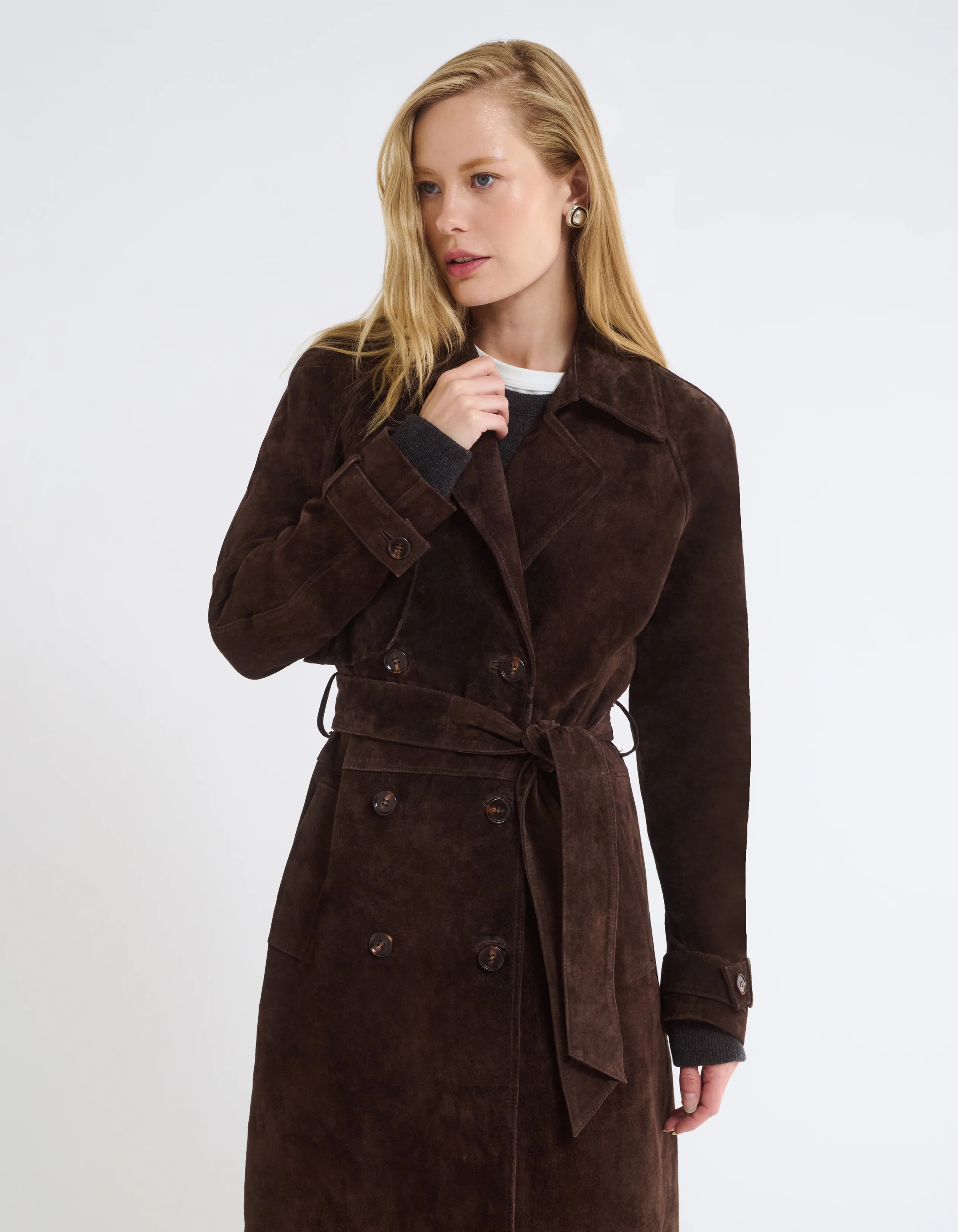 Kennedy Trench | Espresso Suede - Image 6