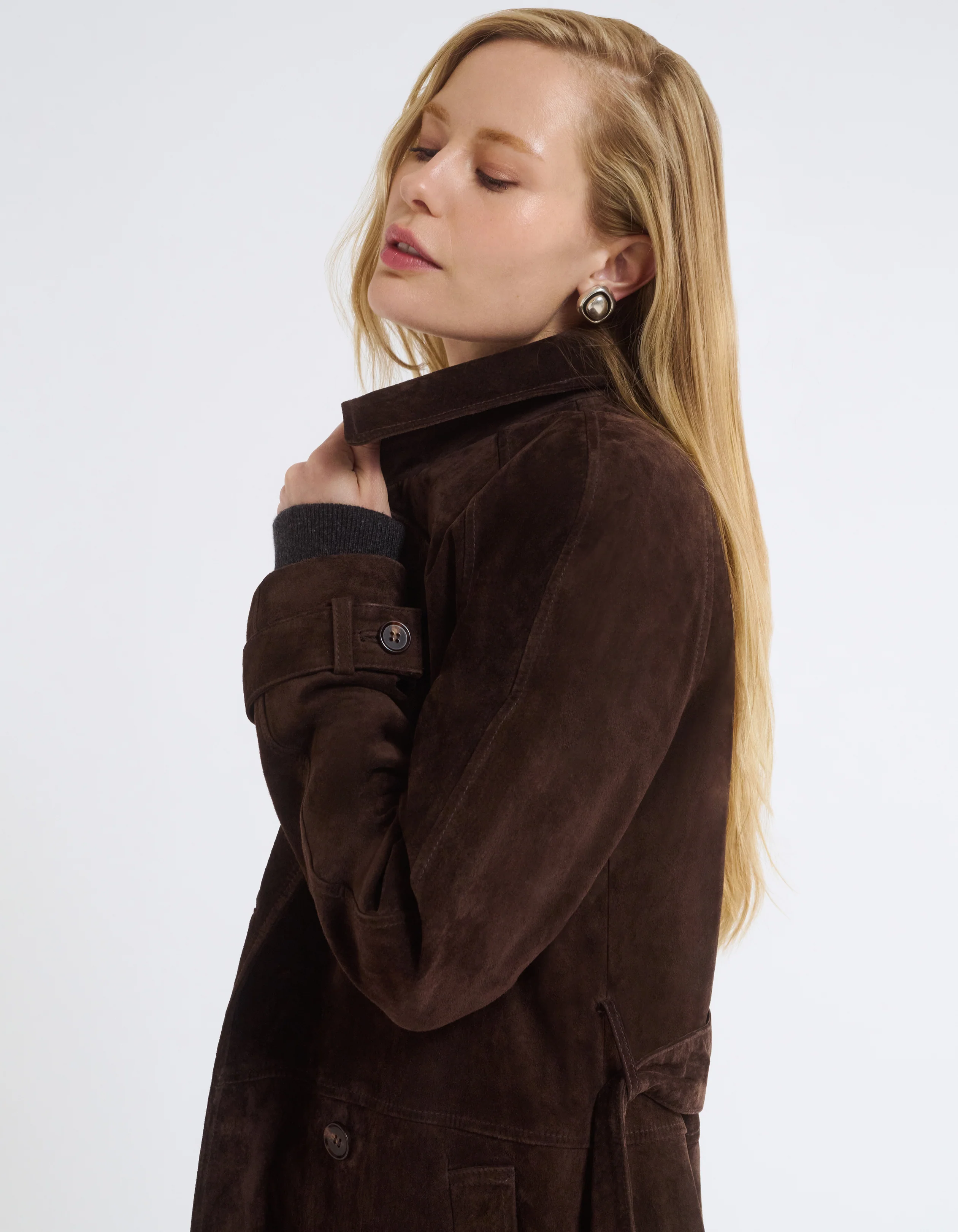 Kennedy Trench | Espresso Suede - Image 7