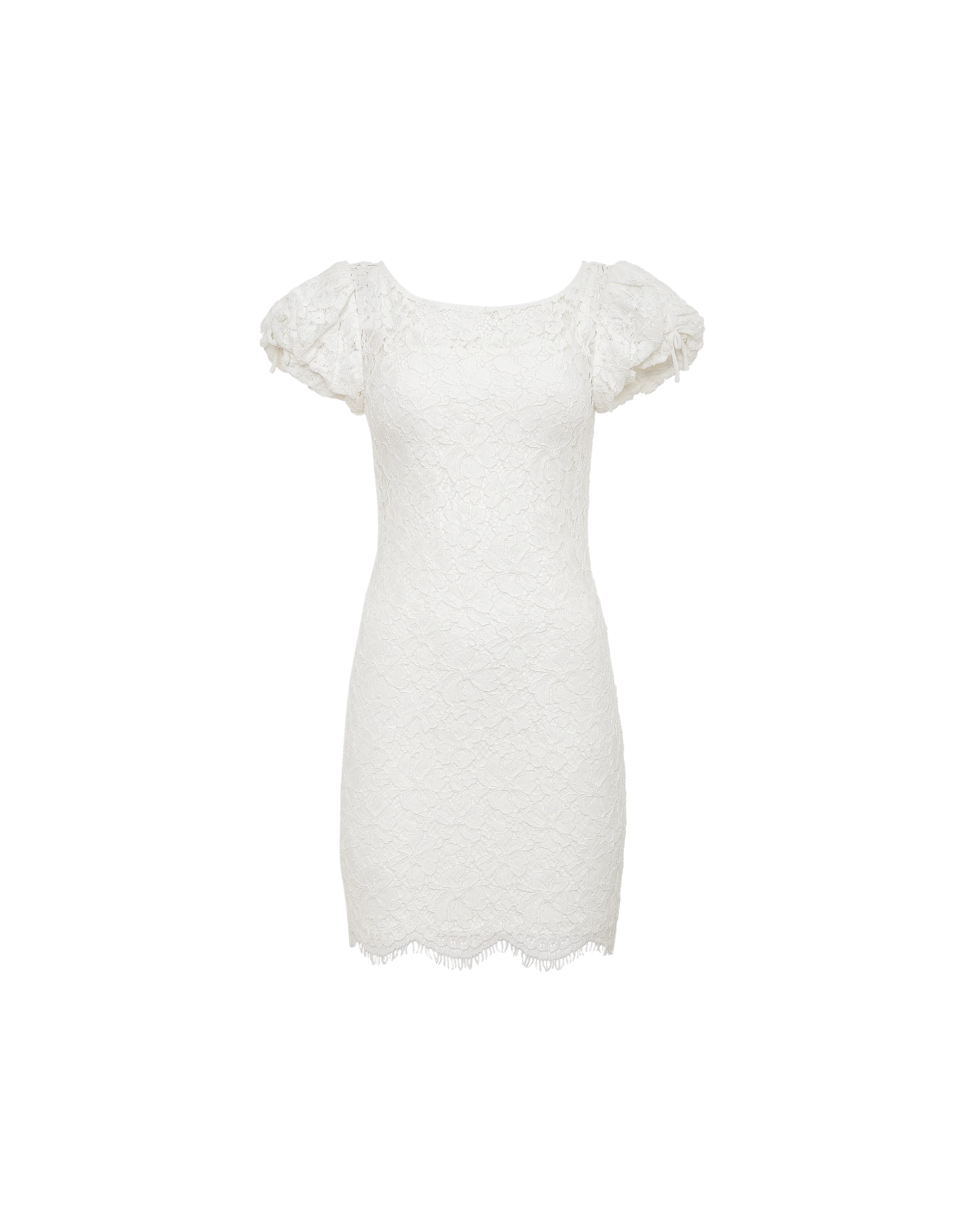 Kisslock Mini Dress | White Lace - Image 10