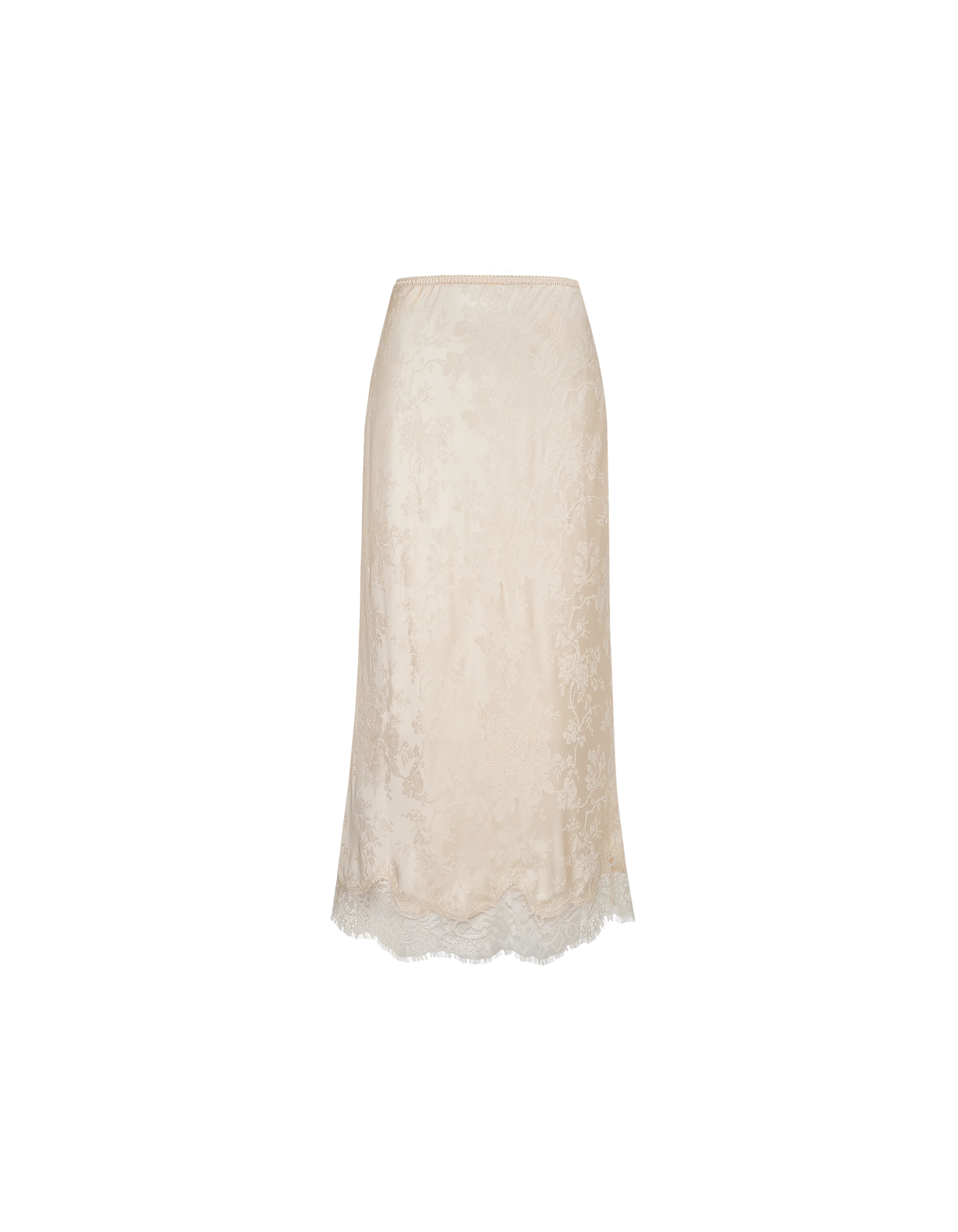 Lady Lace Midi Skirt | Ivory Jacquard - Image 6