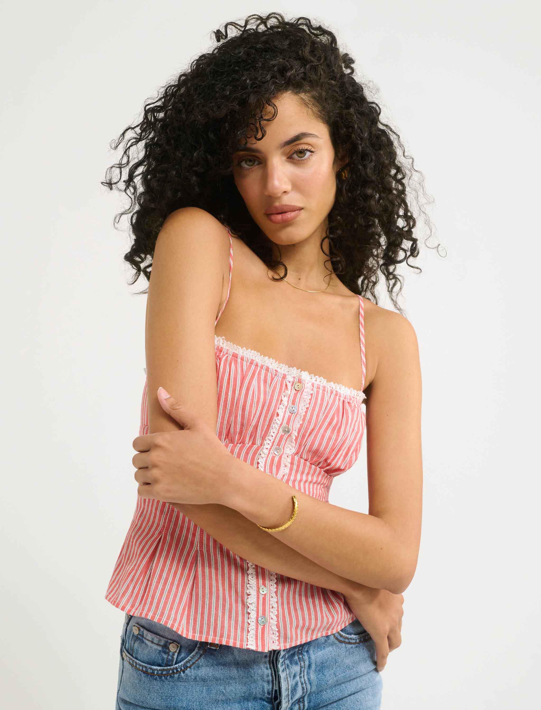 Lemon Grove Top | Sundown Stripe - Image 3
