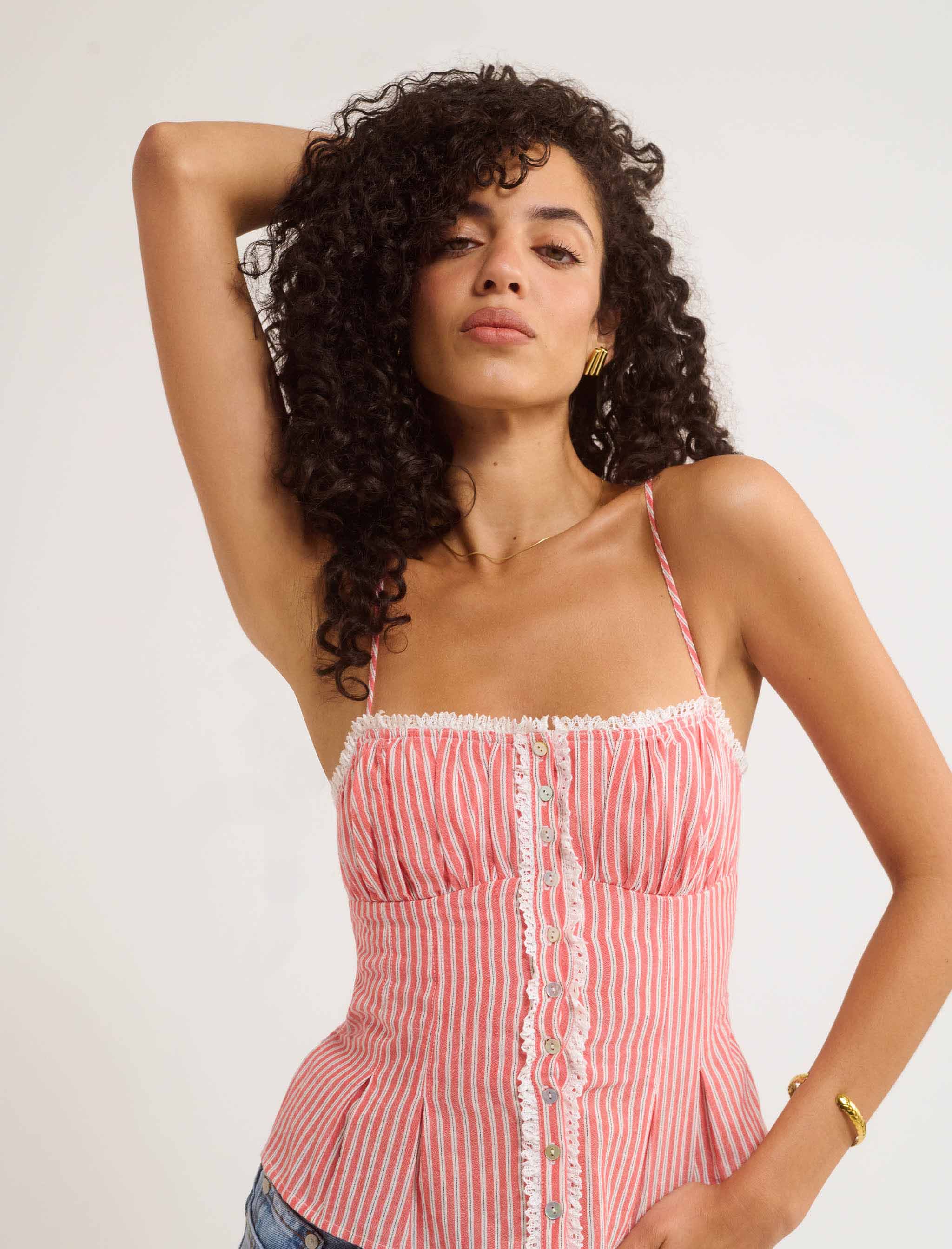 Lemon Grove Top | Sundown Stripe - Image 5