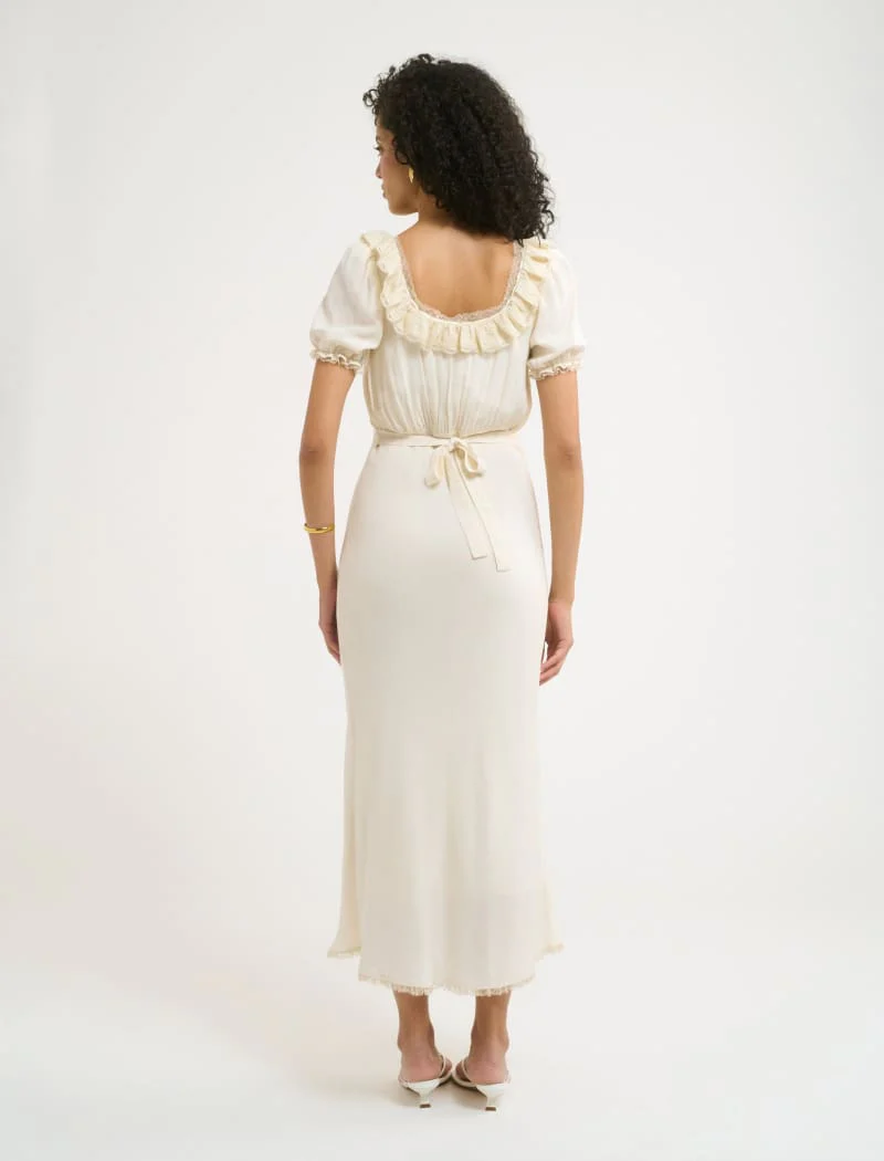Little House Midi Dress | Cream - Image 3