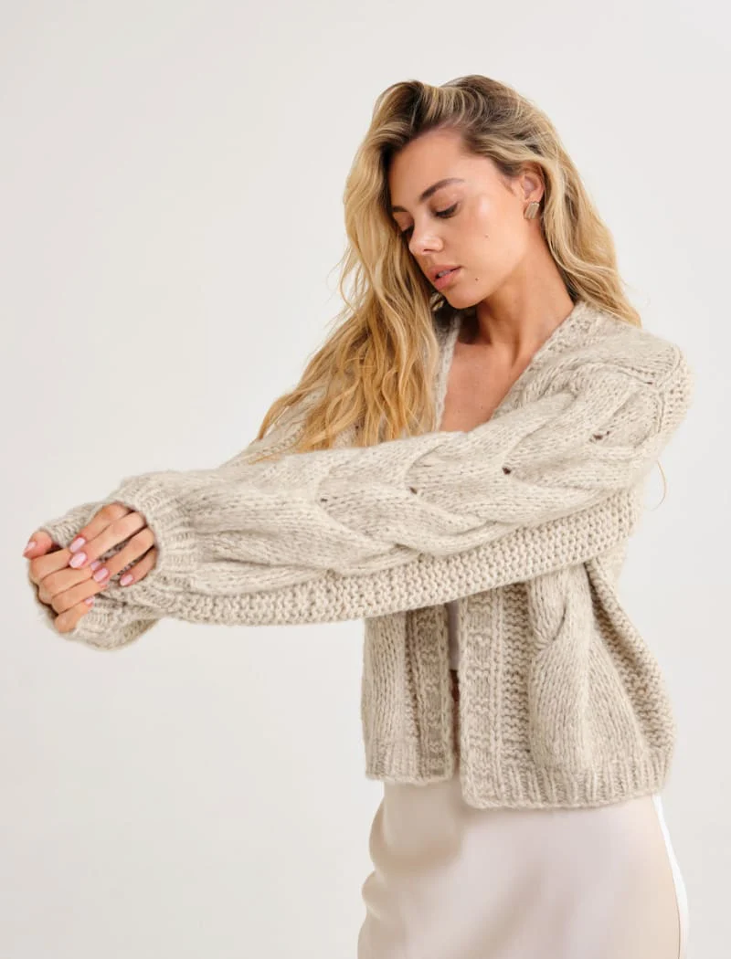 Mimi Cardigan | Oat - Image 3