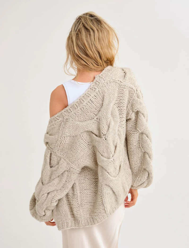 Mimi Cardigan | Oat - Image 4