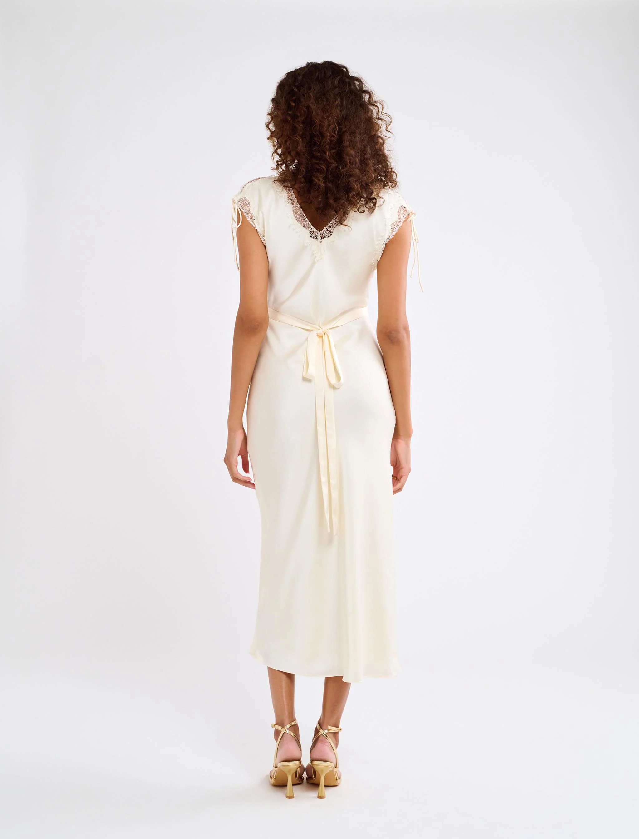 Monarch Midi Dress | Cream - Image 4