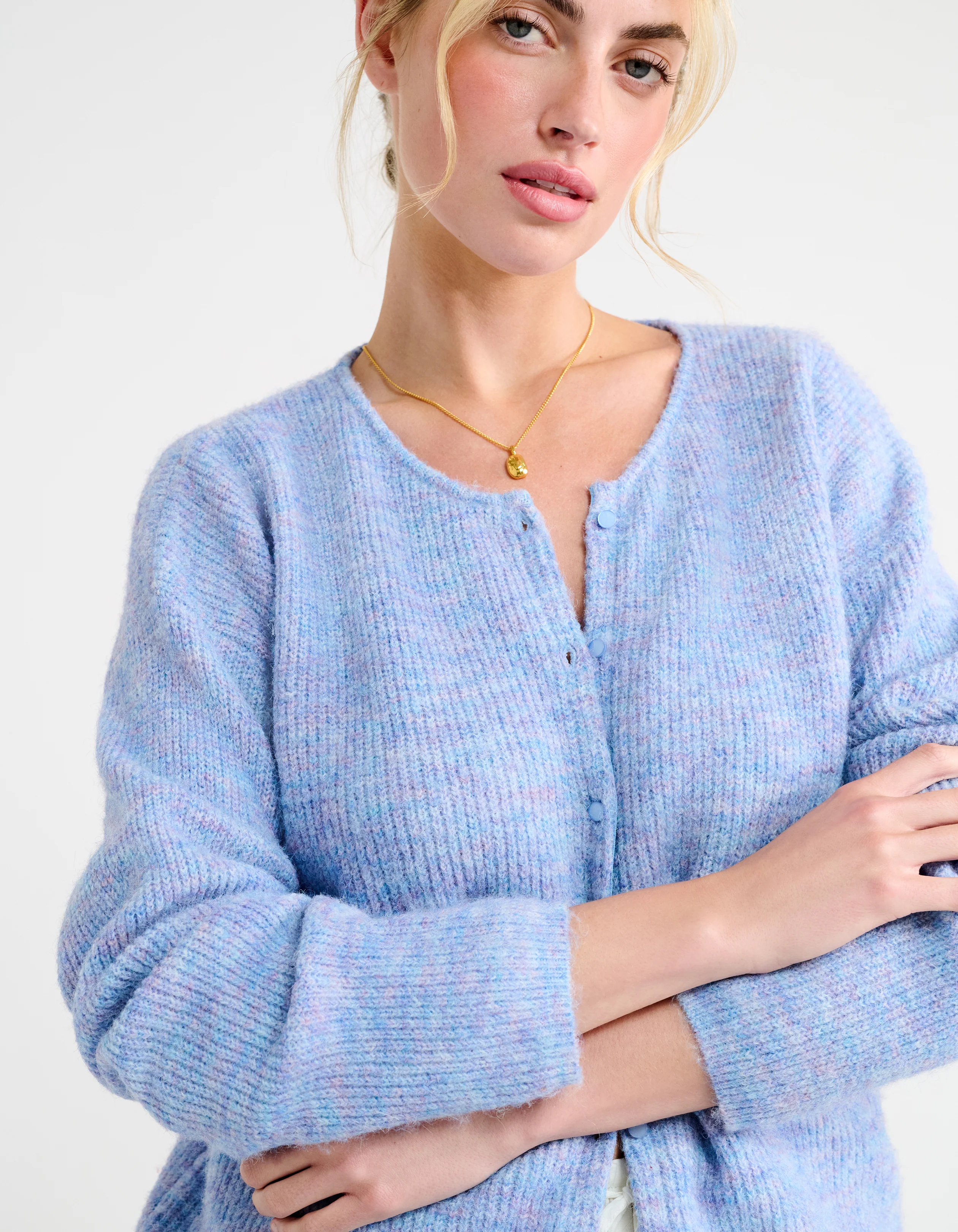 Newport Cardigan | Blue Heather - Image 4
