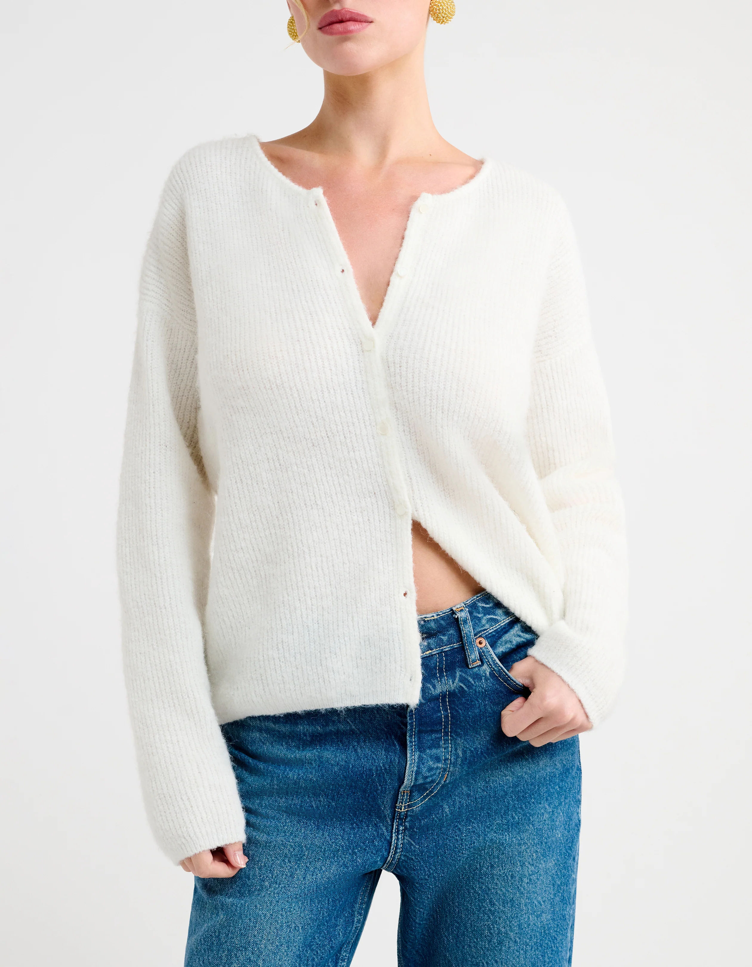 Newport Cardigan | Ivory - Image 7