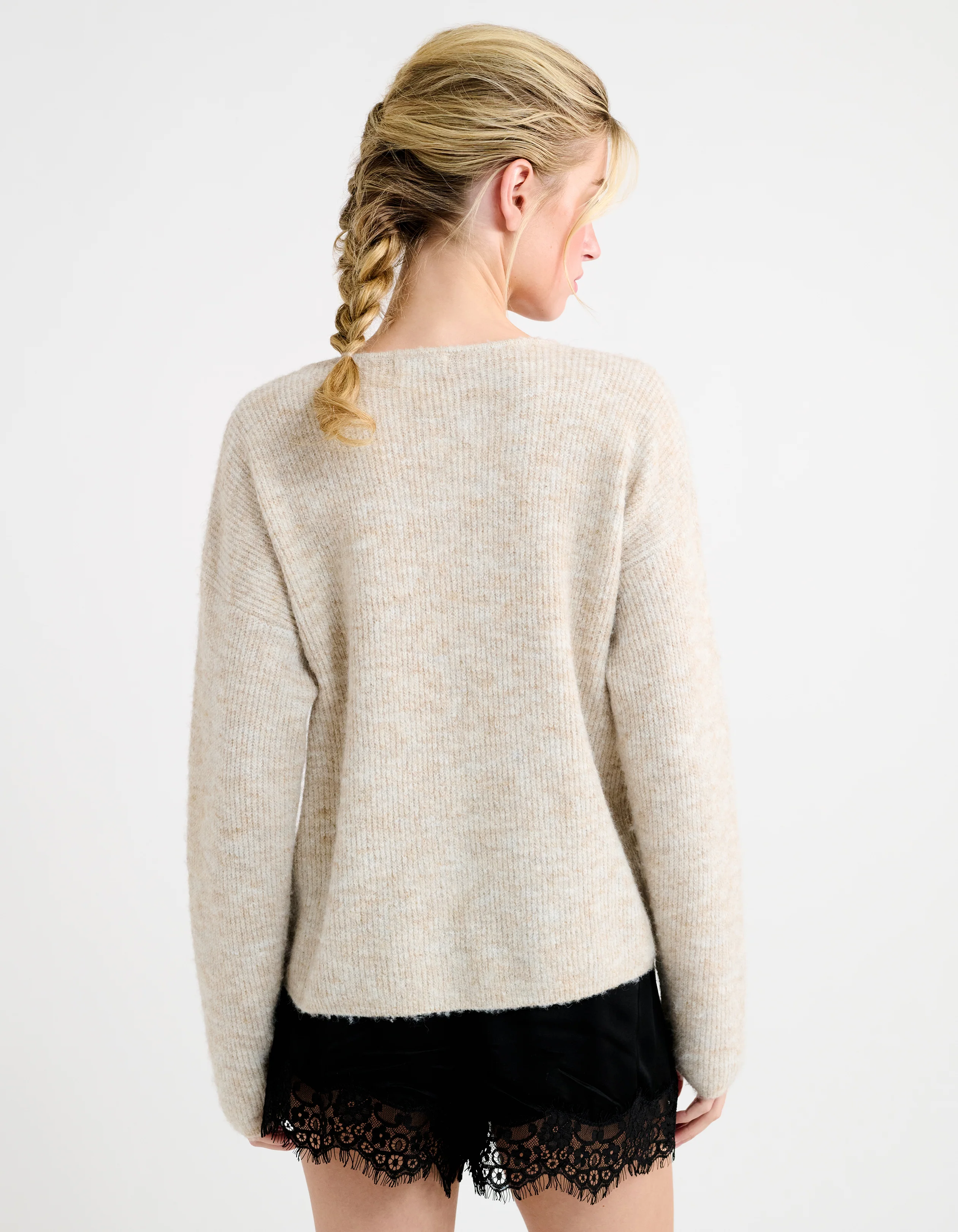 Newport Cardigan | Oatmeal Heather - Image 3