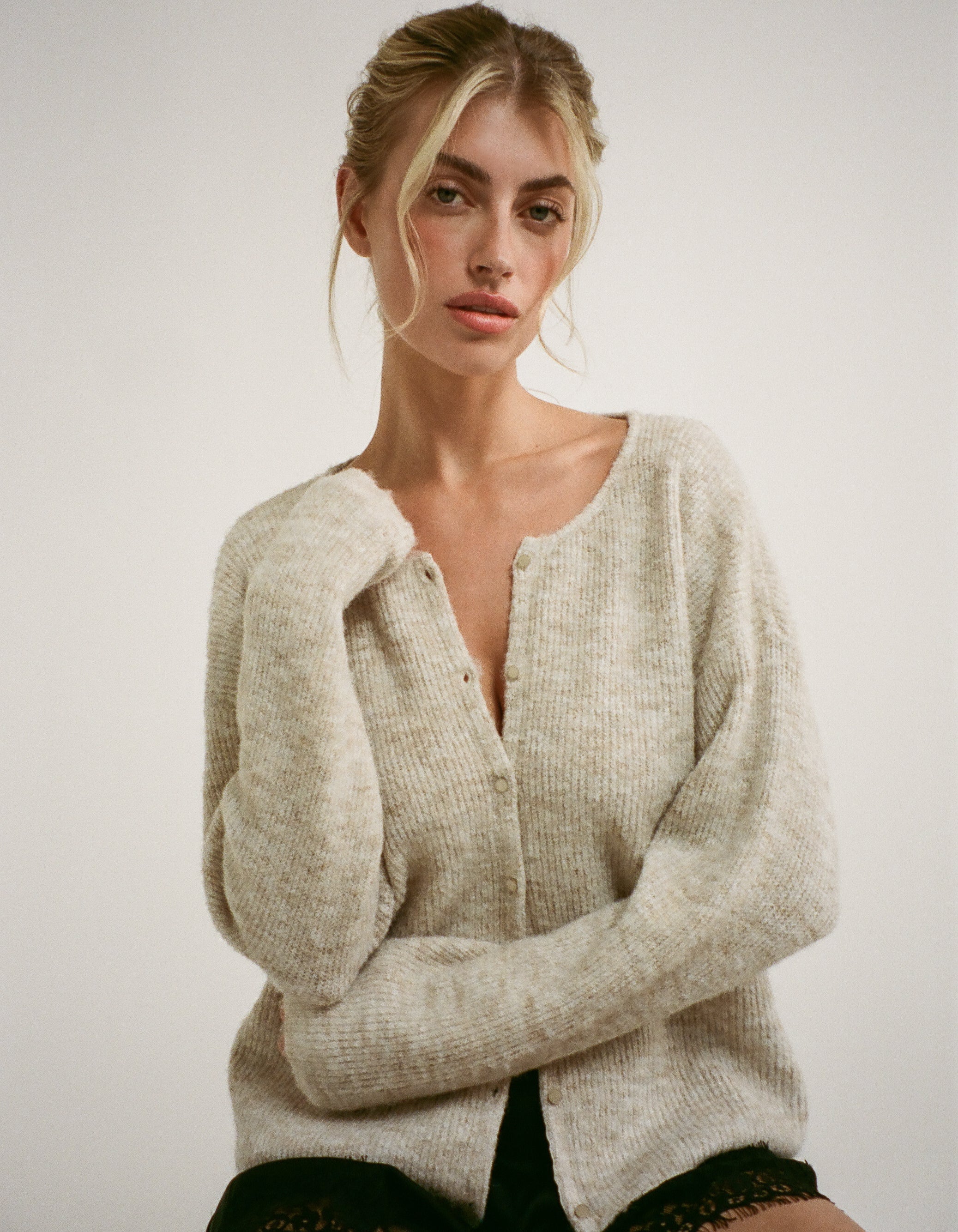 Newport Cardigan | Oatmeal Heather - Image 9