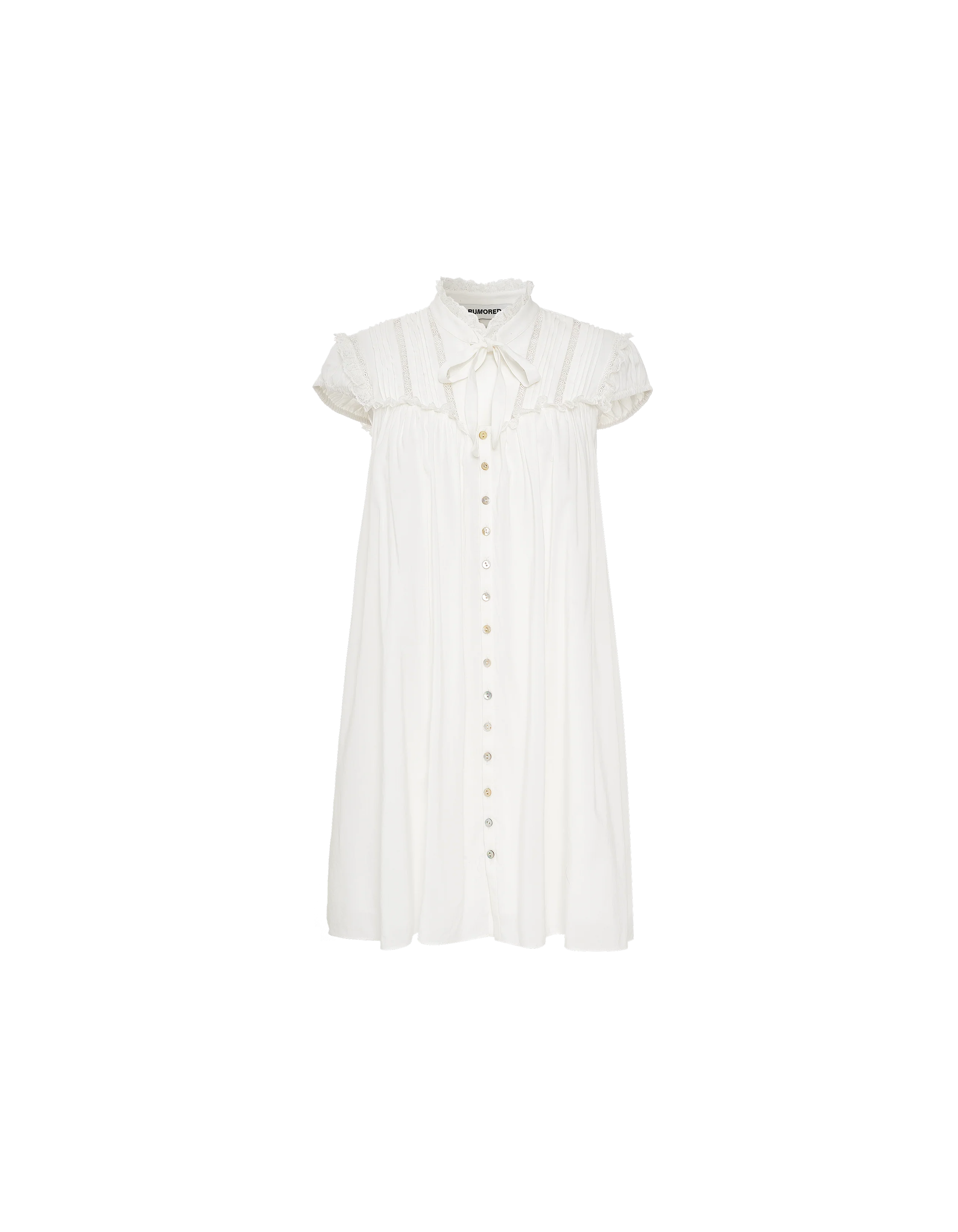 Olive Grove Mini Dress | White - Image 7