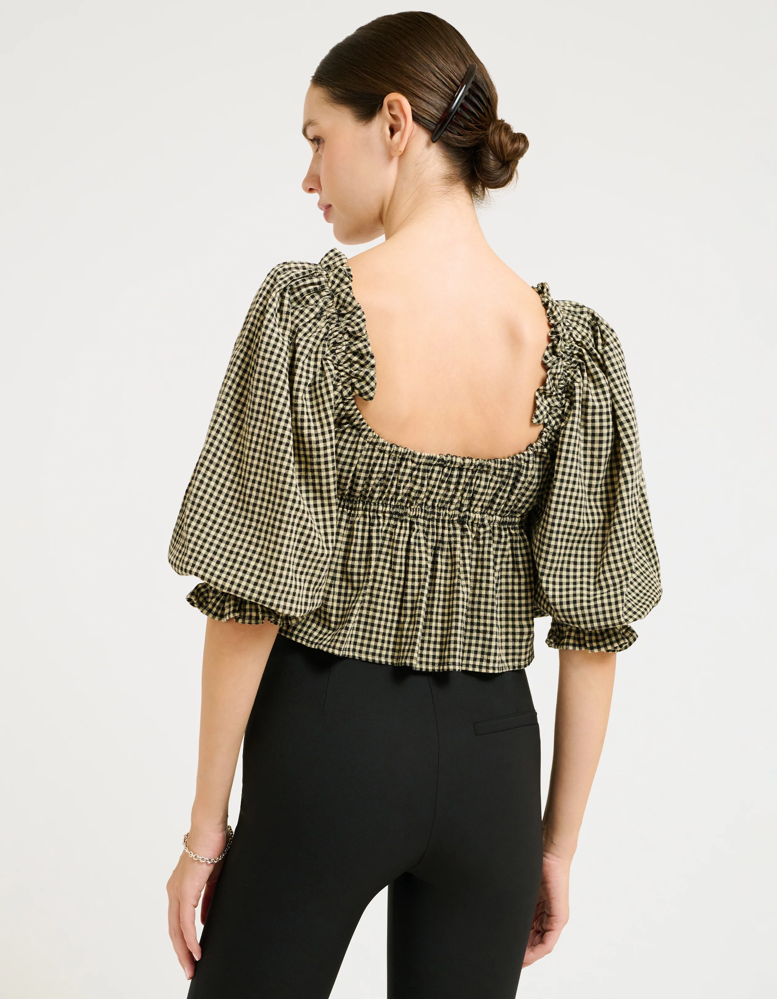 Parton Top | Black Gingham - Image 3