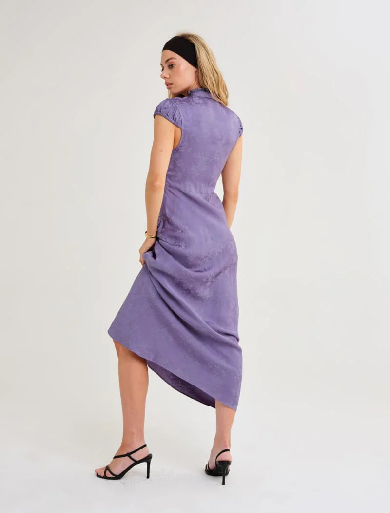 Portofino Maxi Dress | Indigo Jacquard - Image 3