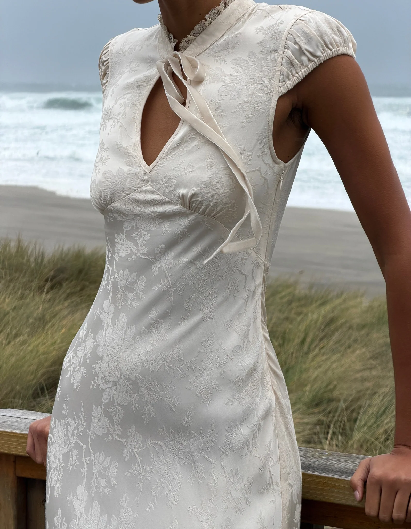 Portofino Maxi Dress | Ivory Jacquard - Image 5