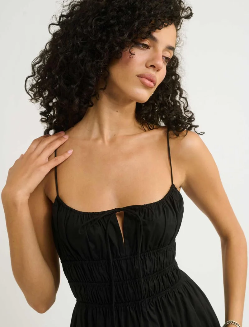 Positano Midi Dress | Black - Image 3